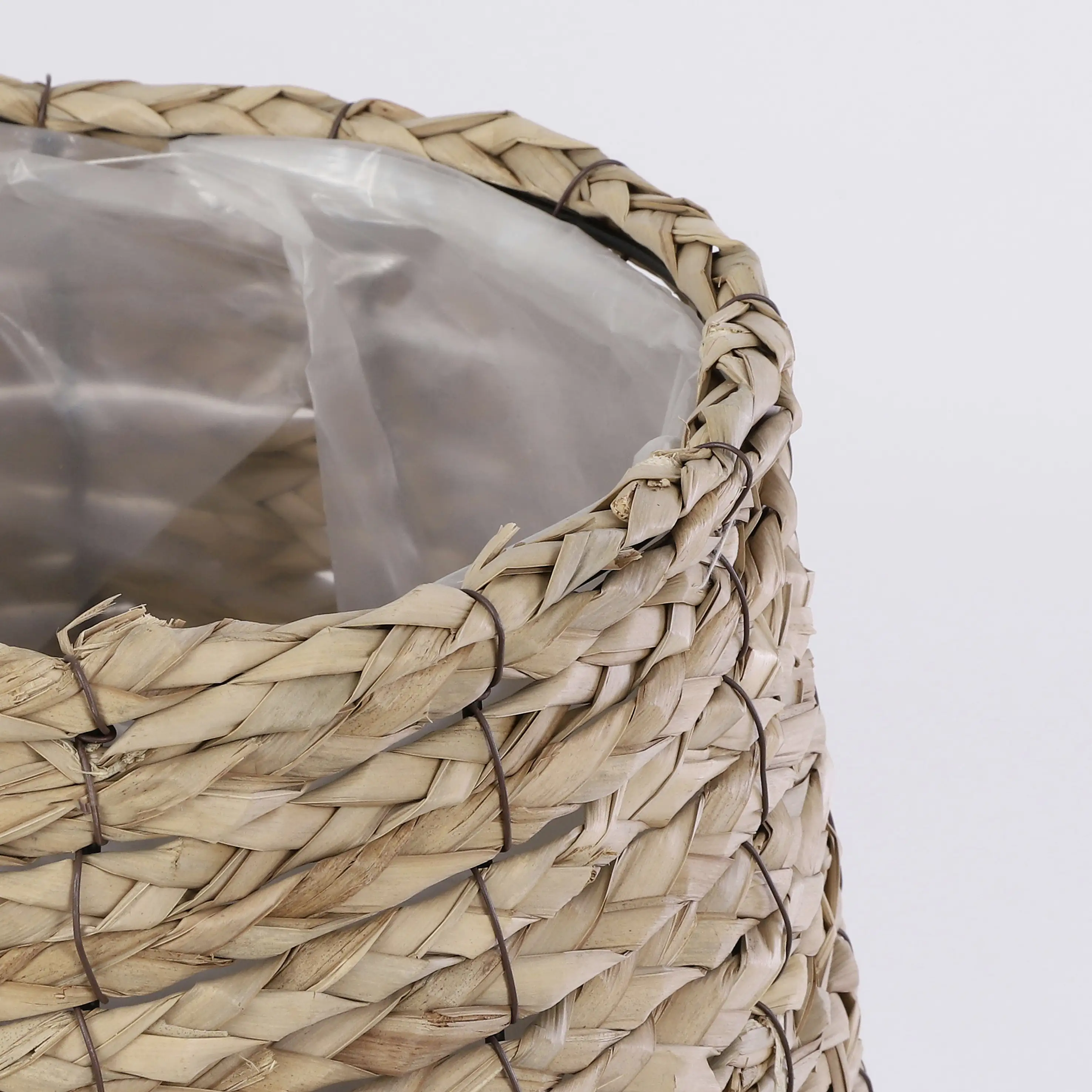 Mica Korb Avalon hellbraun Seegras 26 x 26 cm