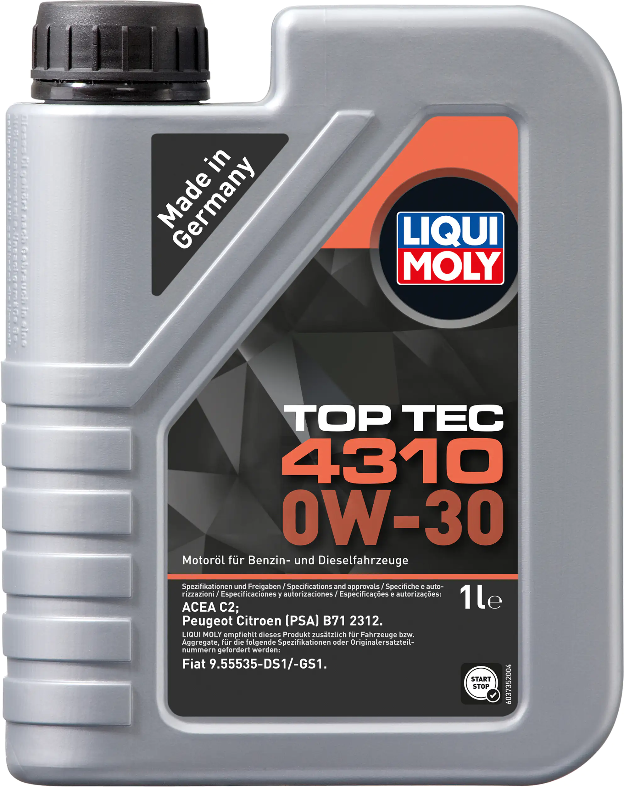 Liqui Moly Motoröl Top Tec 4310 0W-30 1 L Liqui Moly Motoröl Top Tec 4310 0W-30 1 L