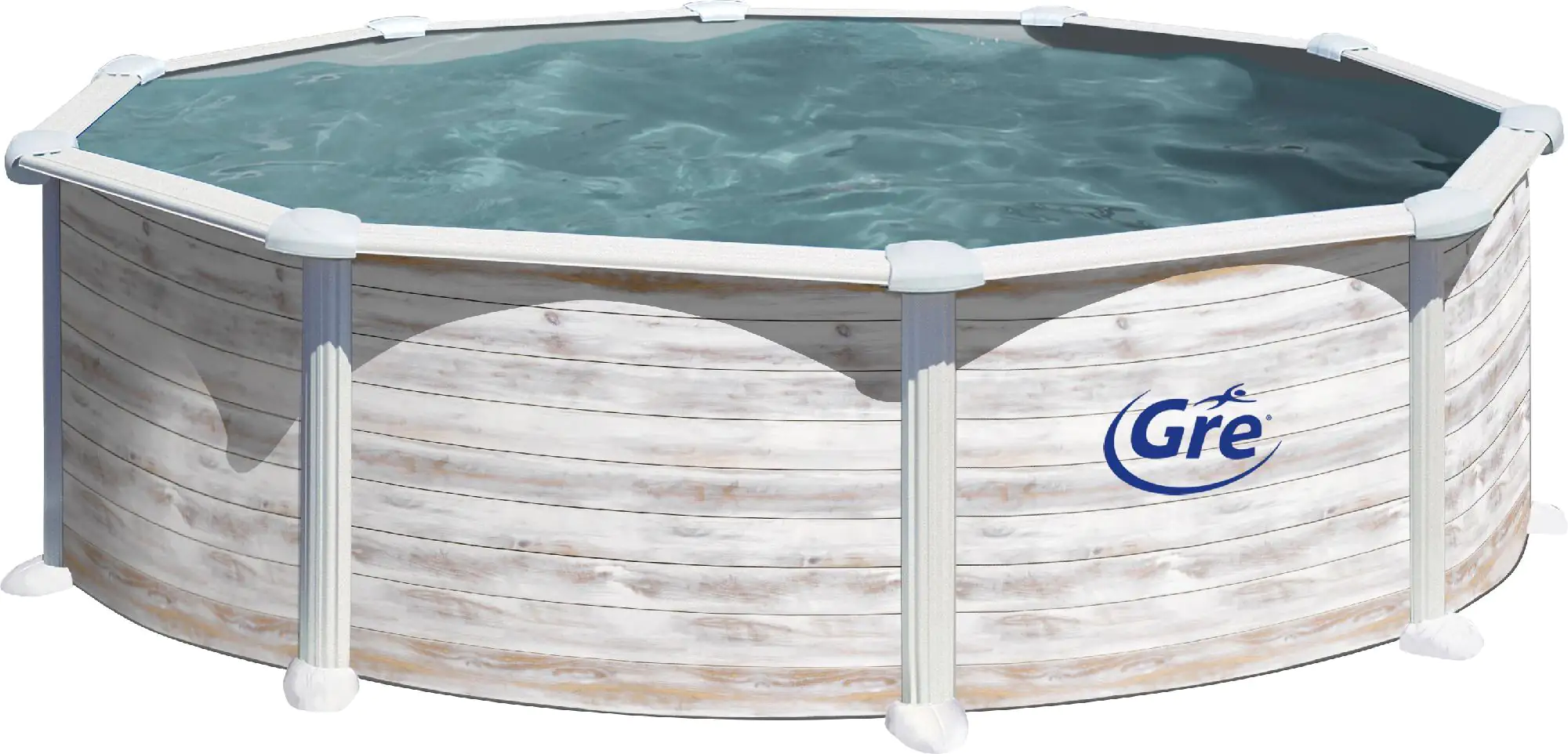 Gre Stahlwandpool rund mit Nordicoptik Ø 350 x 132 cm Gre Stahlwandpool rund mit Nordicoptik Ø 350 x 132 cm