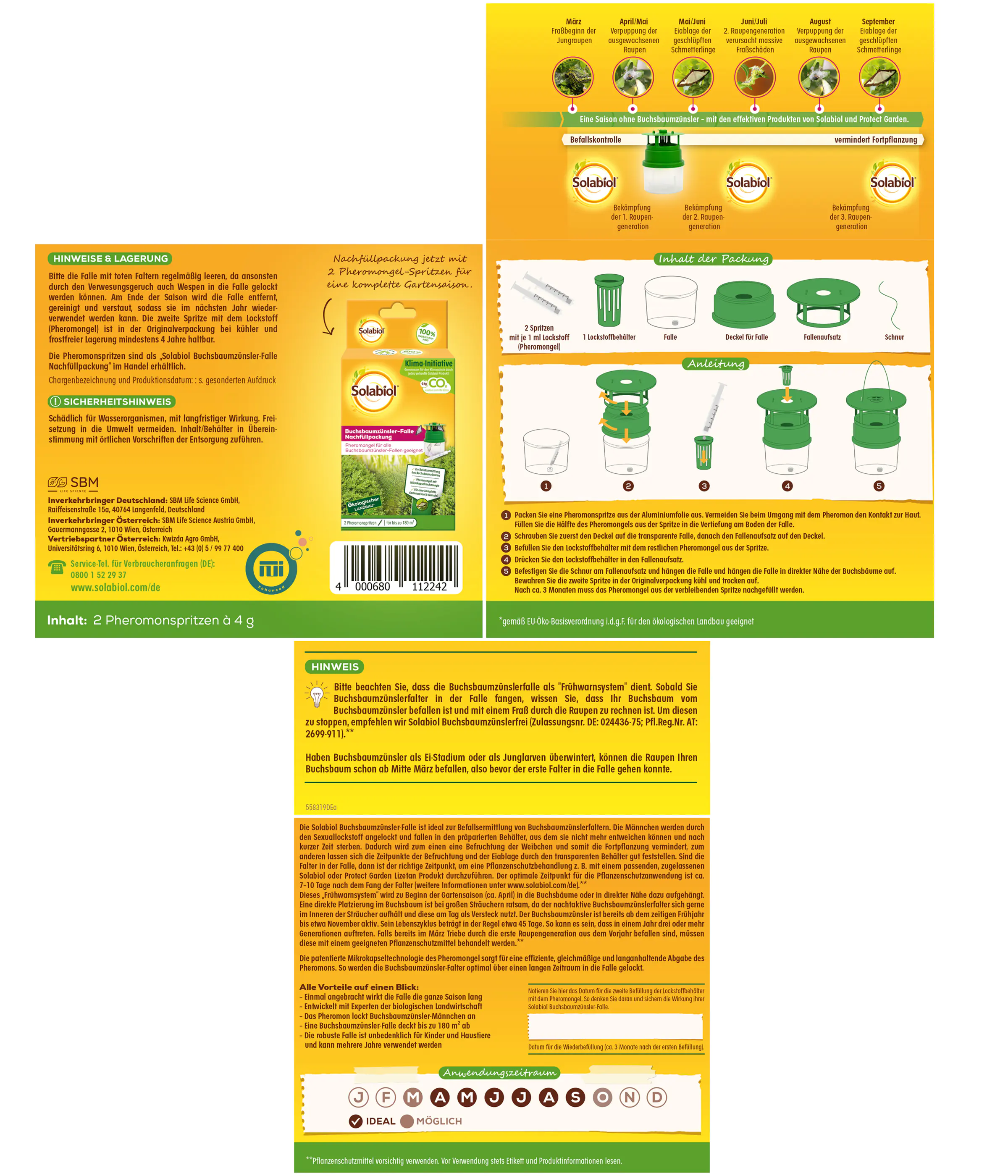 Solabiol Buchsbaumzünsler-Falle 1 Stück Solabiol Buchsbaumzünsler-Falle 1 Stück