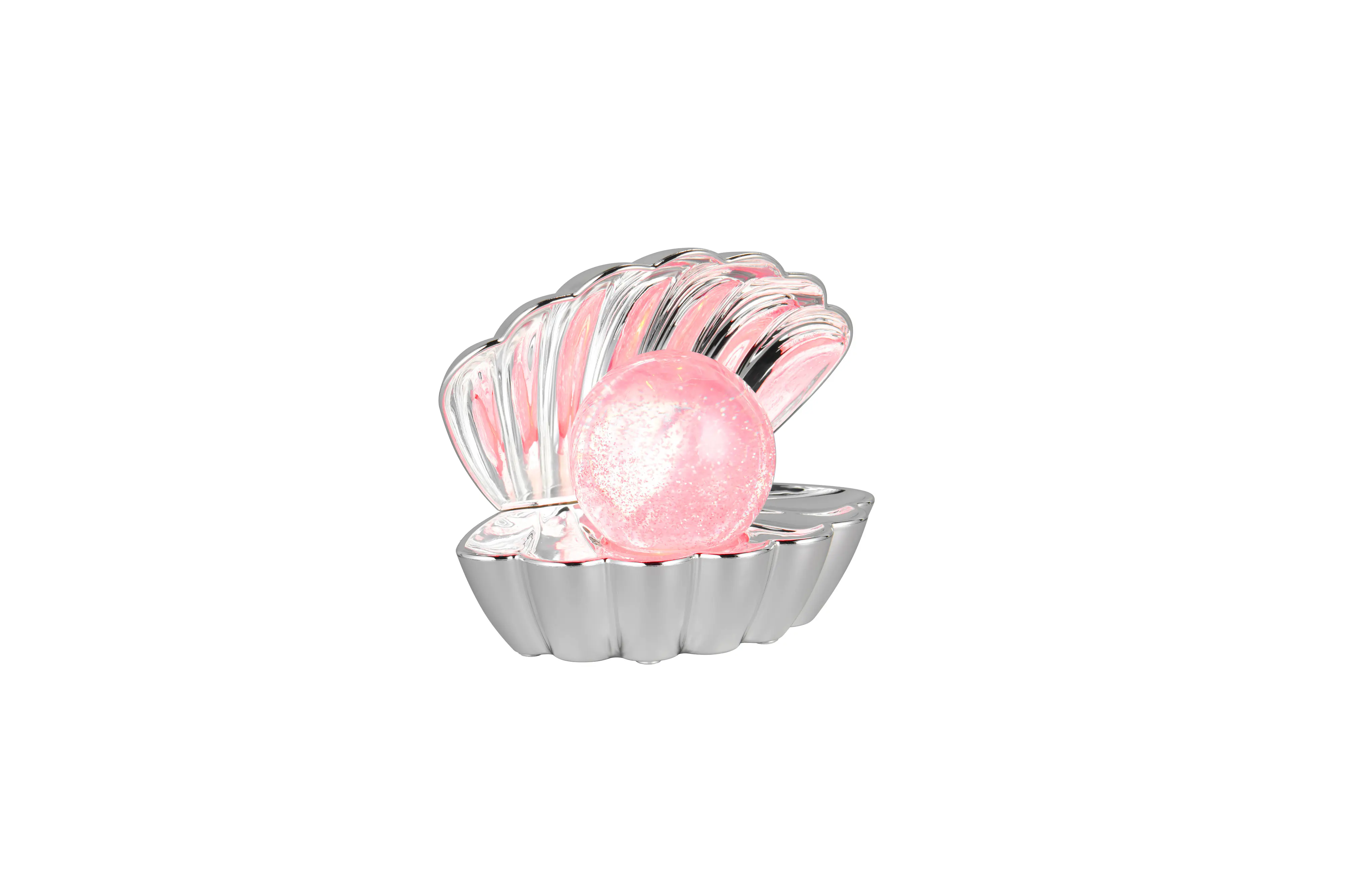 Reality LED Tischleuchte Shelly mit Glitzerkugel 18 x 15 cm RGB chrom Reality LED Tischleuchte Shelly mit Glitzerkugel 18 x 15 cm RGB chrom