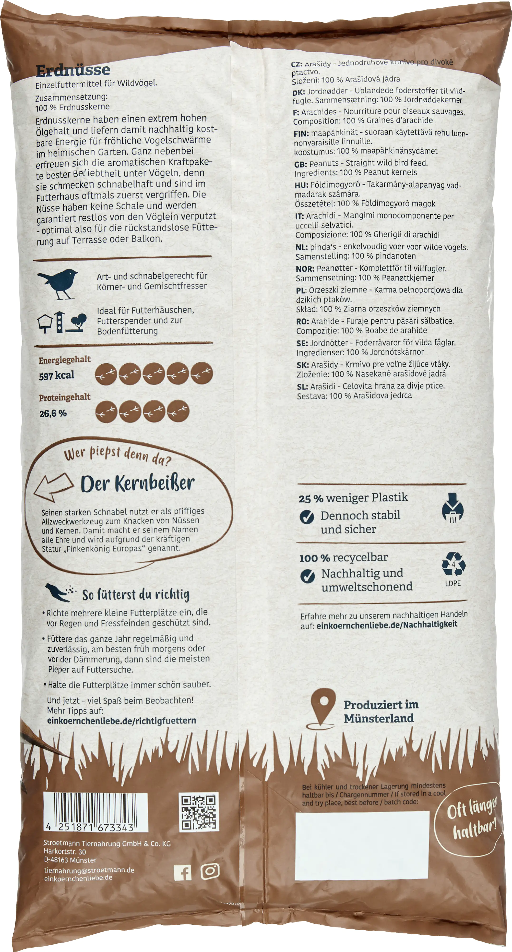 Elles Wildvogelfutter Erdnüsse 2,5 kg Elles Wildvogelfutter Erdnüsse 2,5 kg