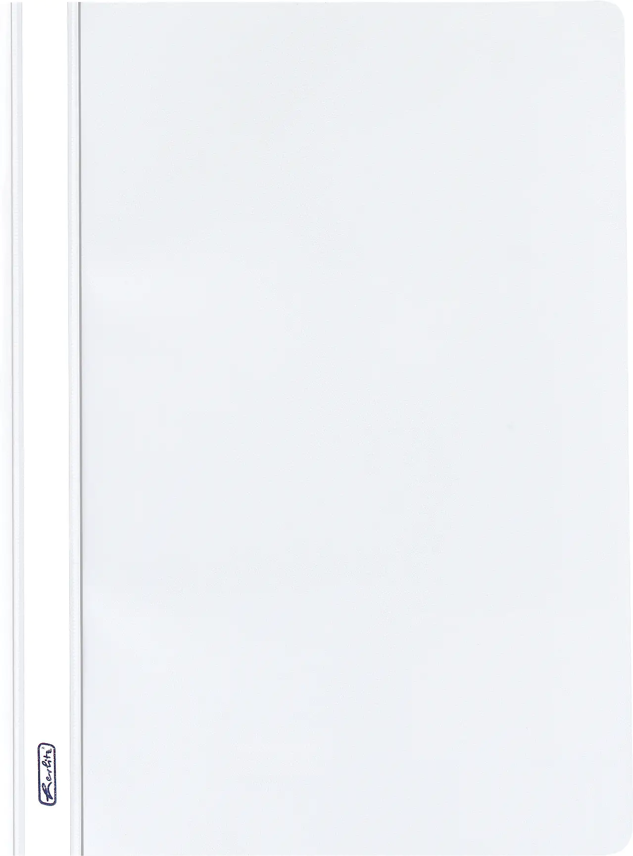 herlitz Schnellhefter A4 PP transparenter Vorderdeckel weiß