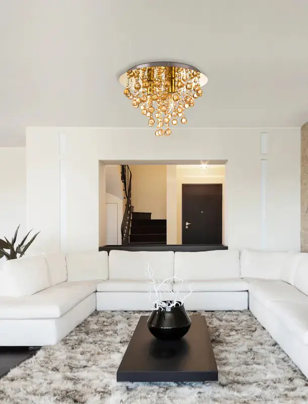 Globo Deckenleuchte London Ø 38 x 26 cm gold