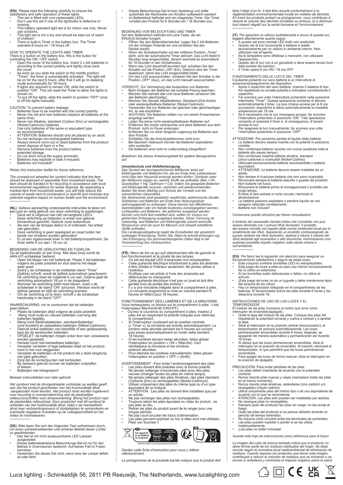 Mica Kerze 15 x 7,5 cm warm weiß