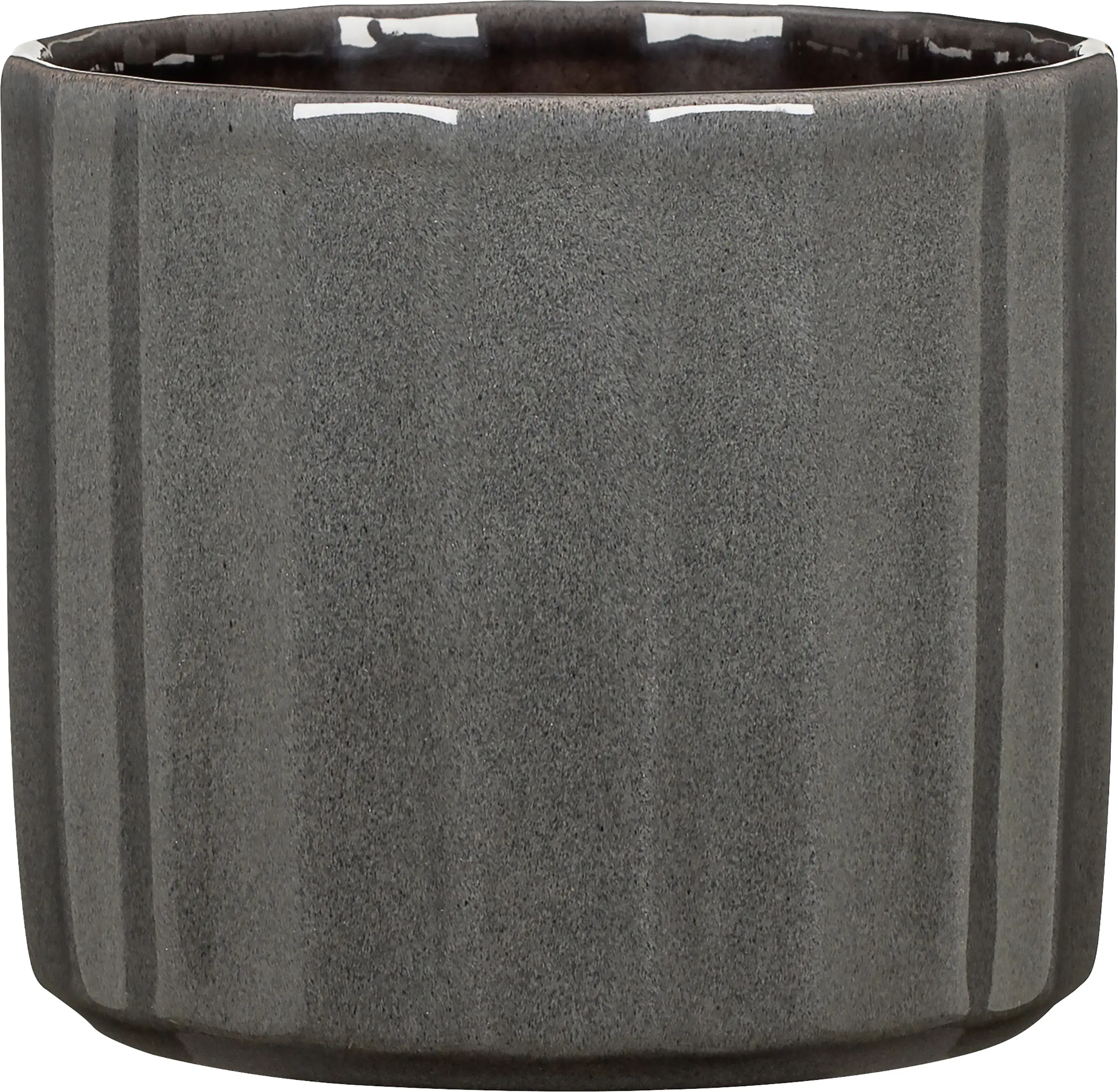 Scheurich Blumentopf Keramik Ø 18,9 x 16,5 cm refined grey