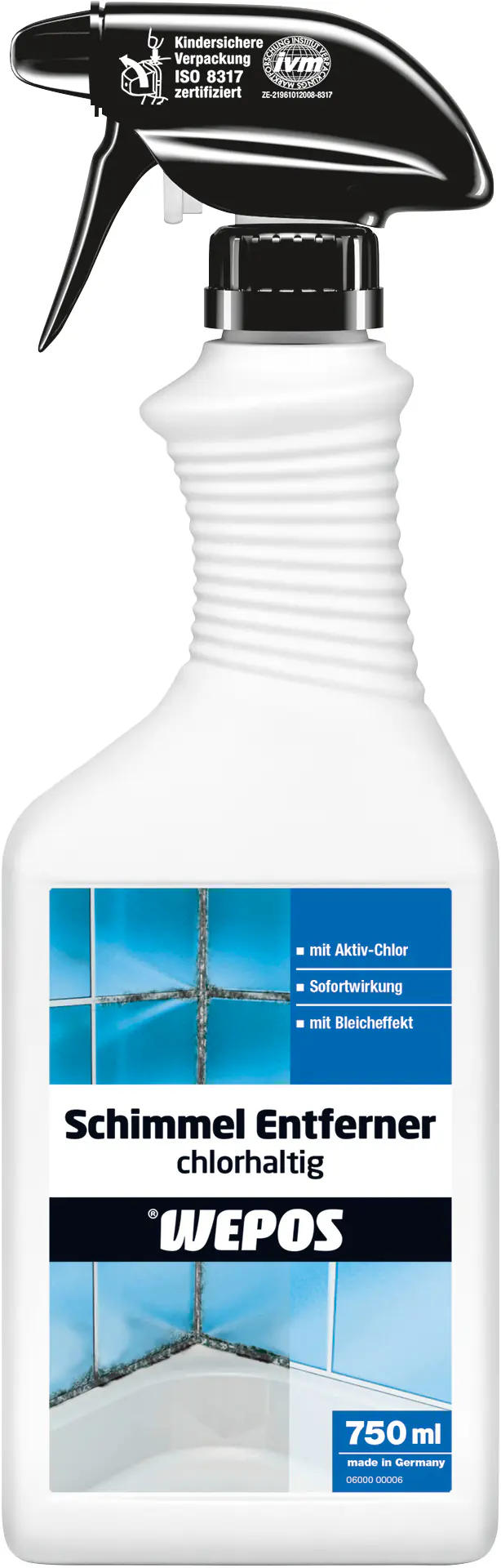 Wepos Schimmelentferner chlorhaltig 750 ml Wepos Schimmelentferner chlorhaltig 750 ml