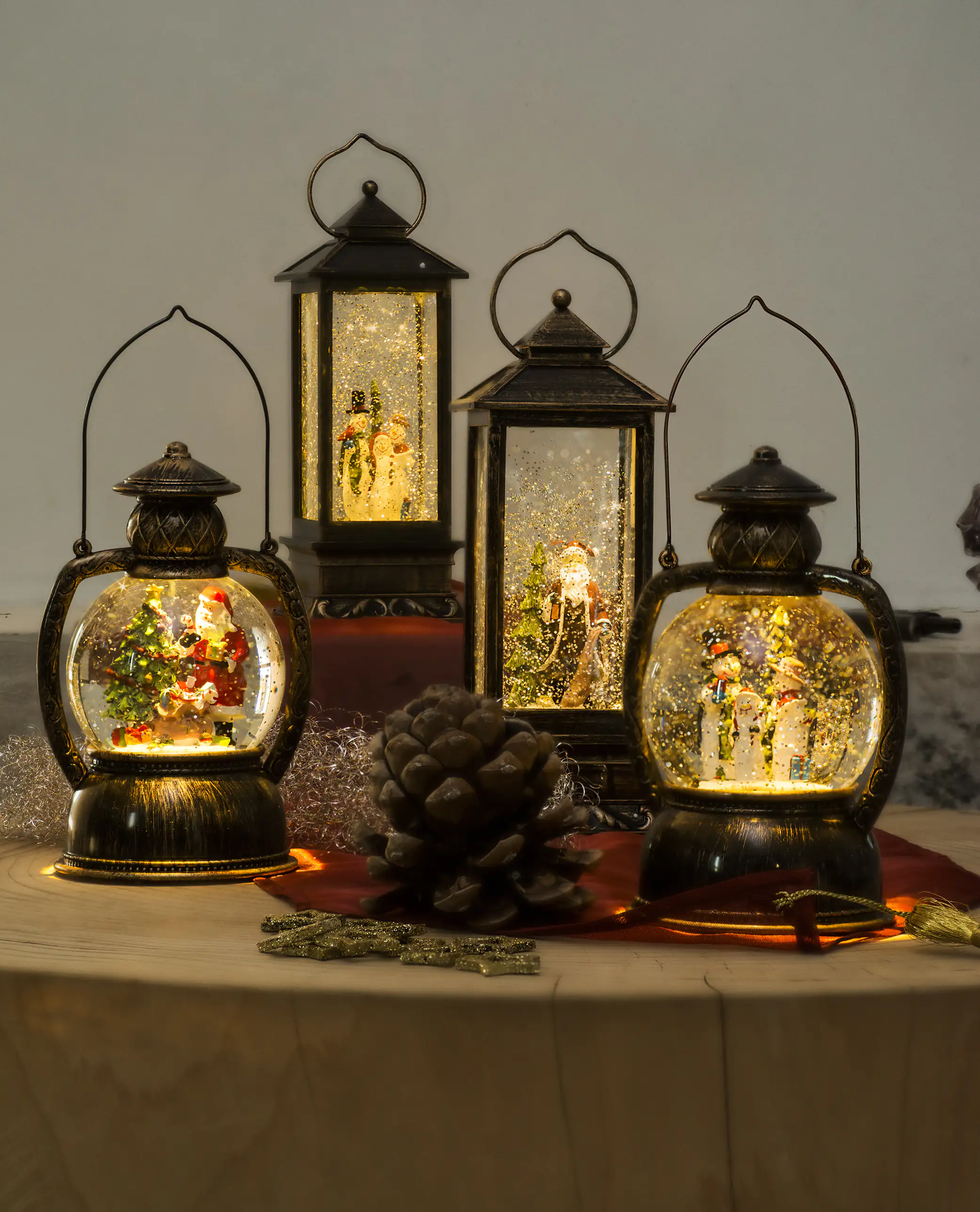 Konstsmide LED Kugellaterne Schneemannfamilie 20 x Ø 12 cm Konstsmide LED Kugellaterne Schneemannfamilie 20 x Ø 12 cm