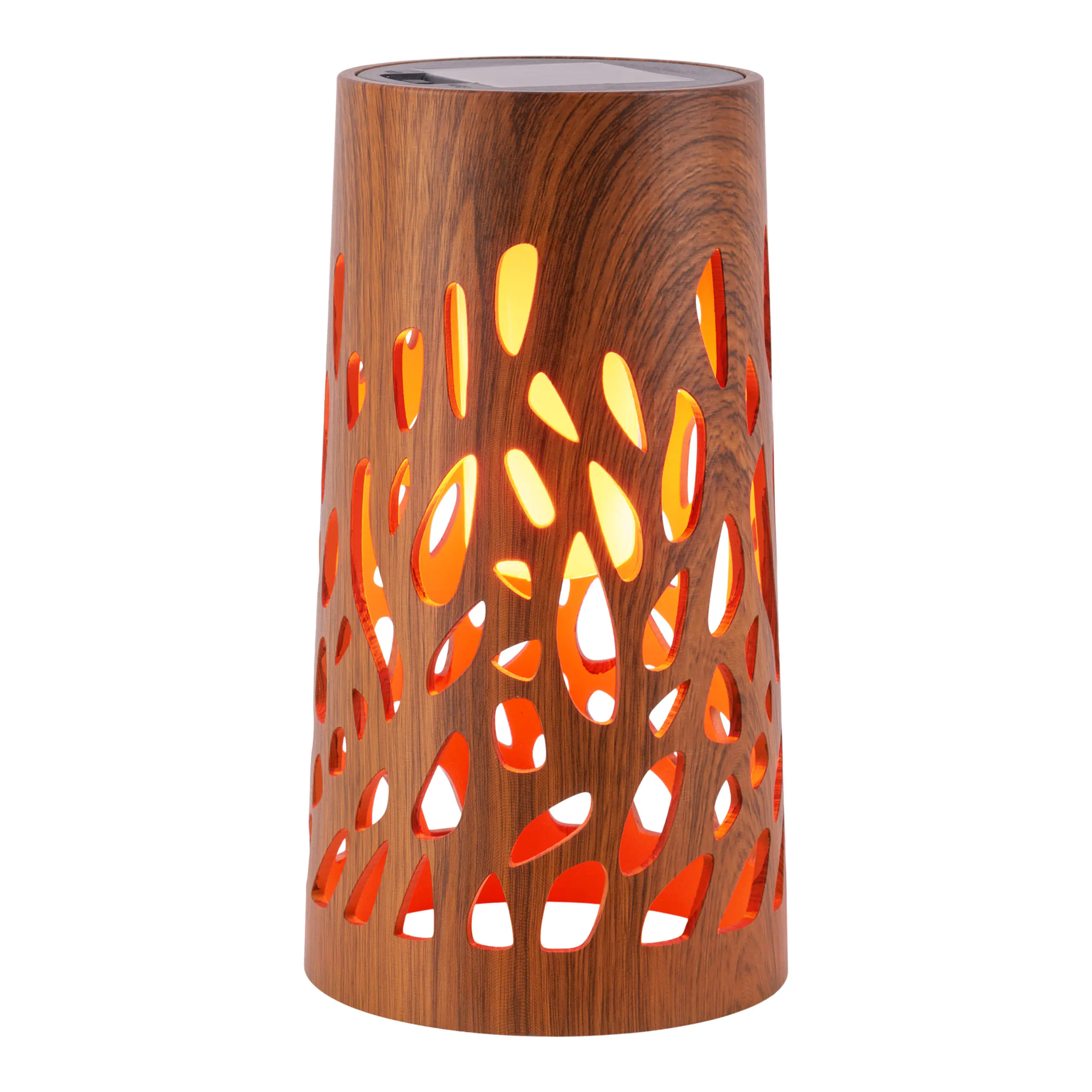 Light & More LED Solarleuchte naturbraun