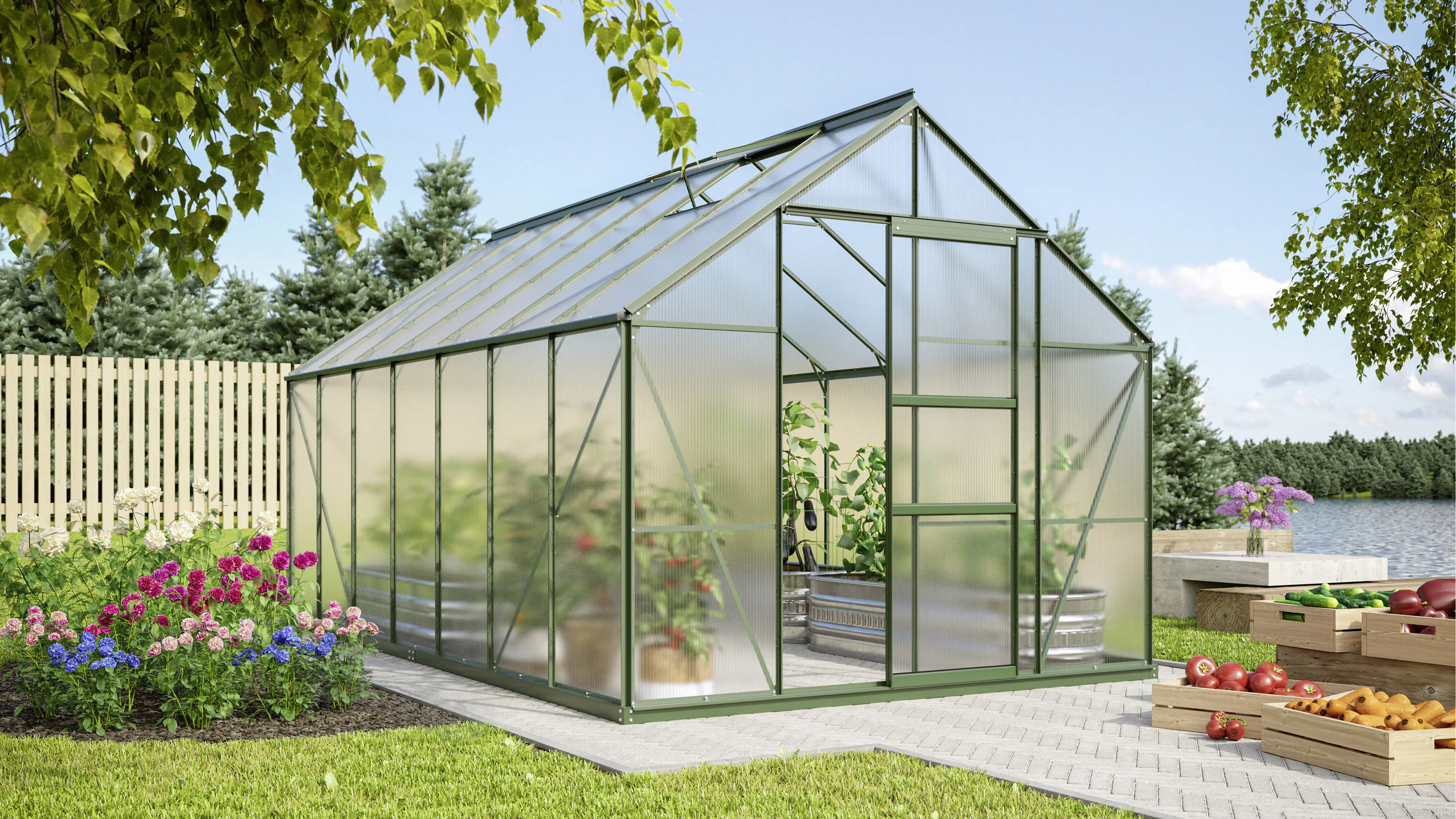 Vitavia Gewächshaus Merkur 11500 254 x 441 cm 6 mm HPK