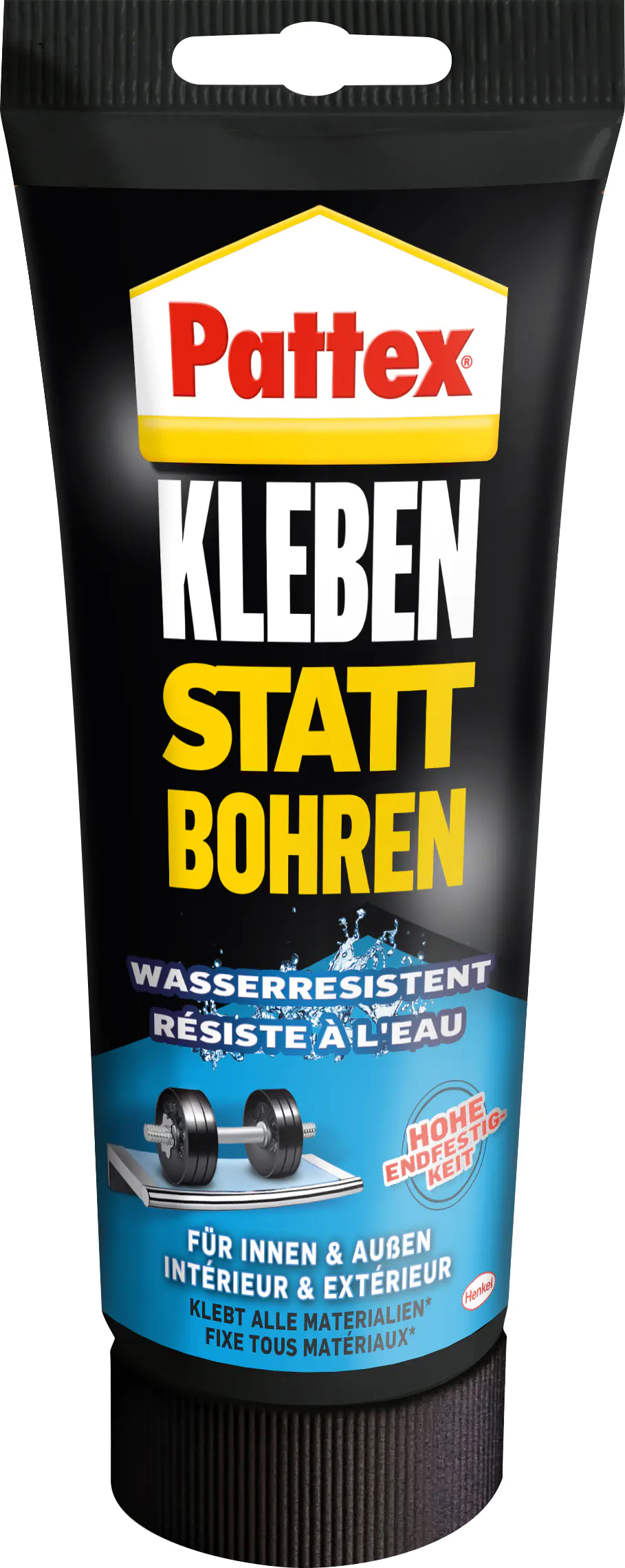 Pattex Montagekleber Kleben statt Bohren Wasserresistent 340 g Tube, weiß Pattex Montagekleber Kleben statt Bohren Wasserresistent 340 g Tube, weiß