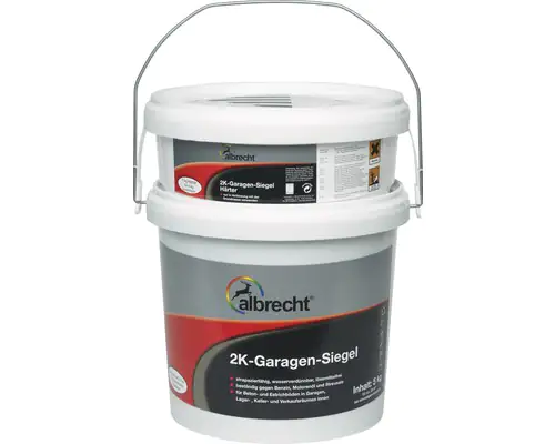 Albrecht 2K-Garagen-Siegel 5 kg RAL 7030 steingrau (Epoxidharz) Albrecht 2K-Garagen-Siegel 5 kg RAL 7030 steingrau (Epoxidharz)