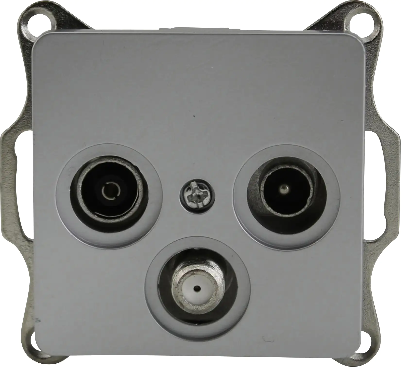 Unitec SAT- Antennensteckdose Genua silber