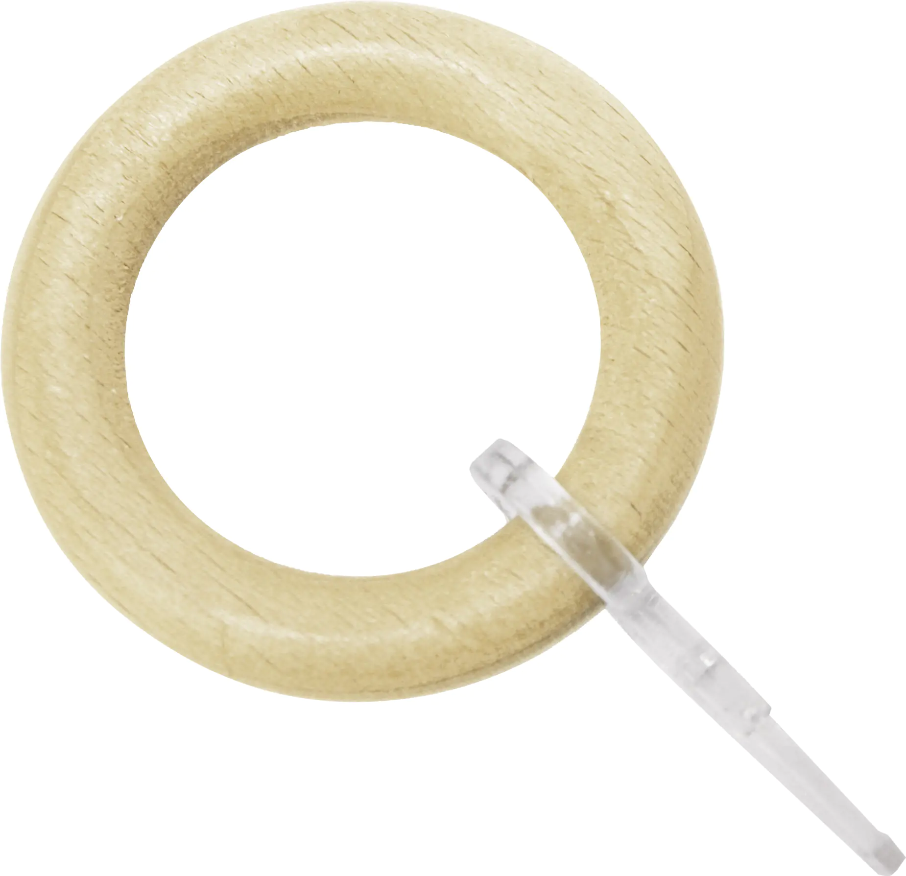 Gardinia Holz-Gardinenringe Shorty für Ø 25 mm Buche 10-er Pack