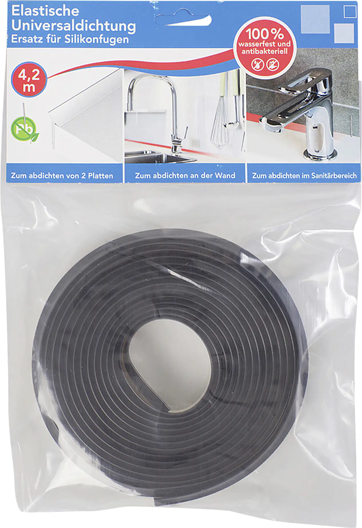 Primo Wandabschlußprofil Universal 420 cm 24 x 1 mm schwarz