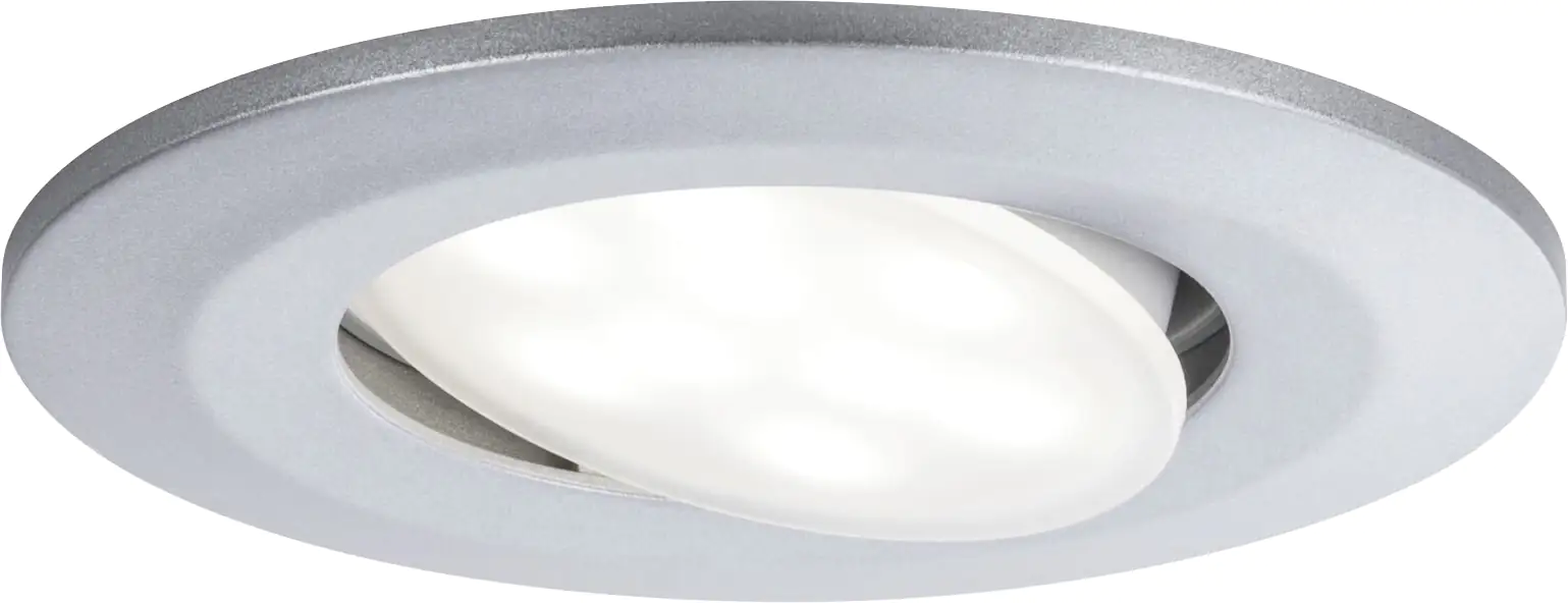 Paulmann HomeSpa 3er Set LED Einbauleuchte Calla chrom 9 cm schwenkbar