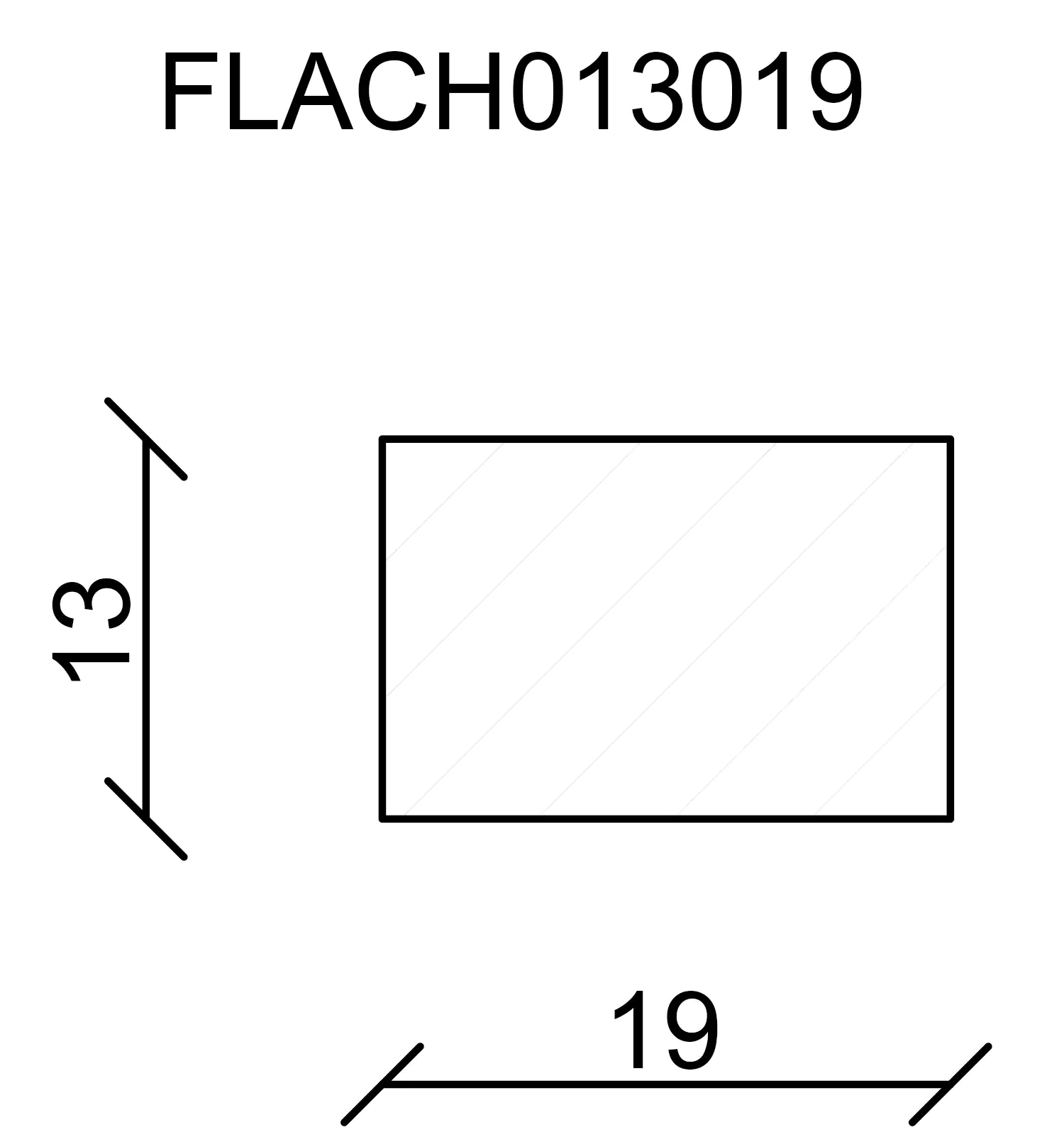 FN Neuhofer Flachleiste 240 cm 19 x 13 mm Fichte/Kiefer