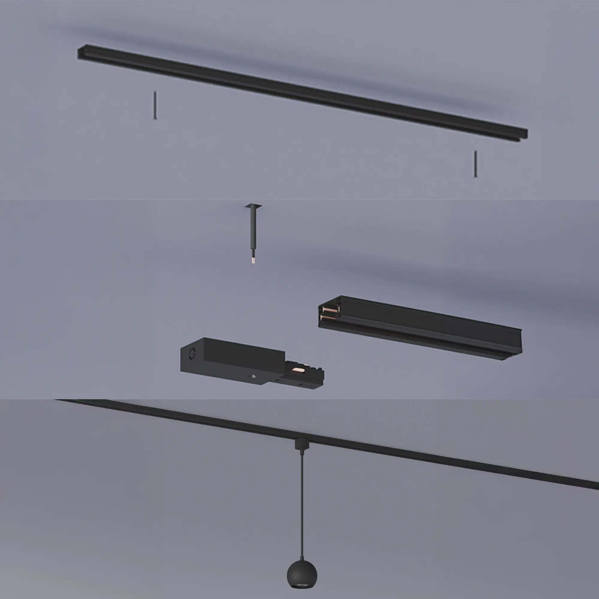 Philips EasyLink Stromverbinder für Schienenleuchte 4-Fach schwarz Philips EasyLink Stromverbinder für Schienenleuchte 4-Fach schwarz