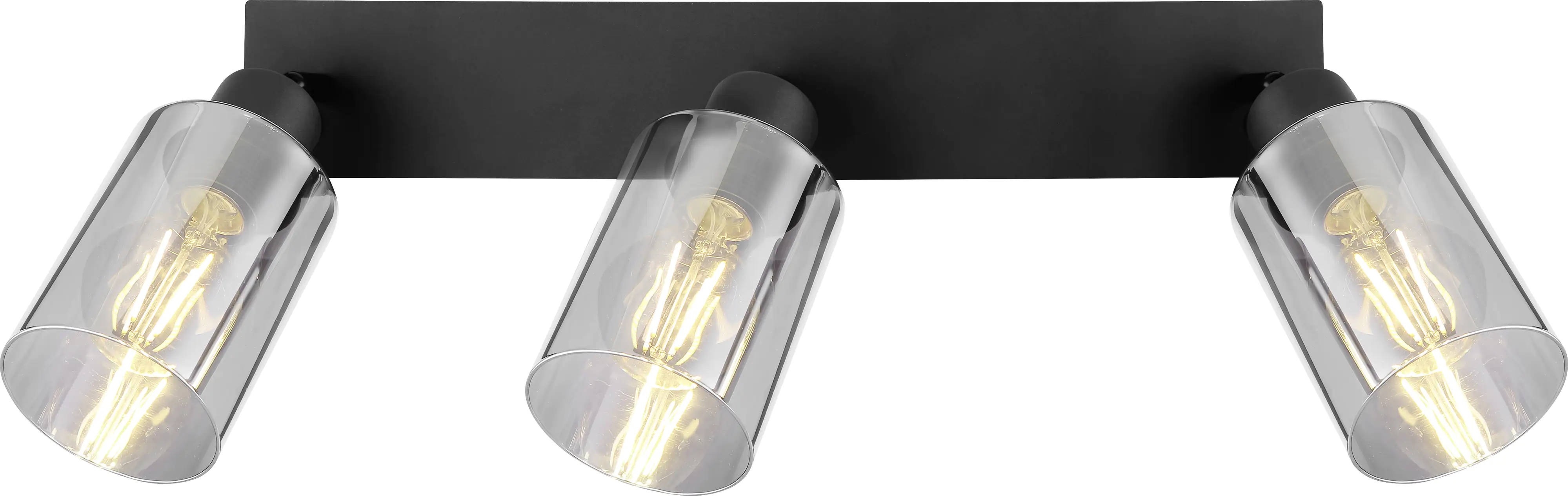 Globo 3er Spot Hadera schwarz 47 x 9 cm Globo 3er Spot Hadera schwarz 47 x 9 cm