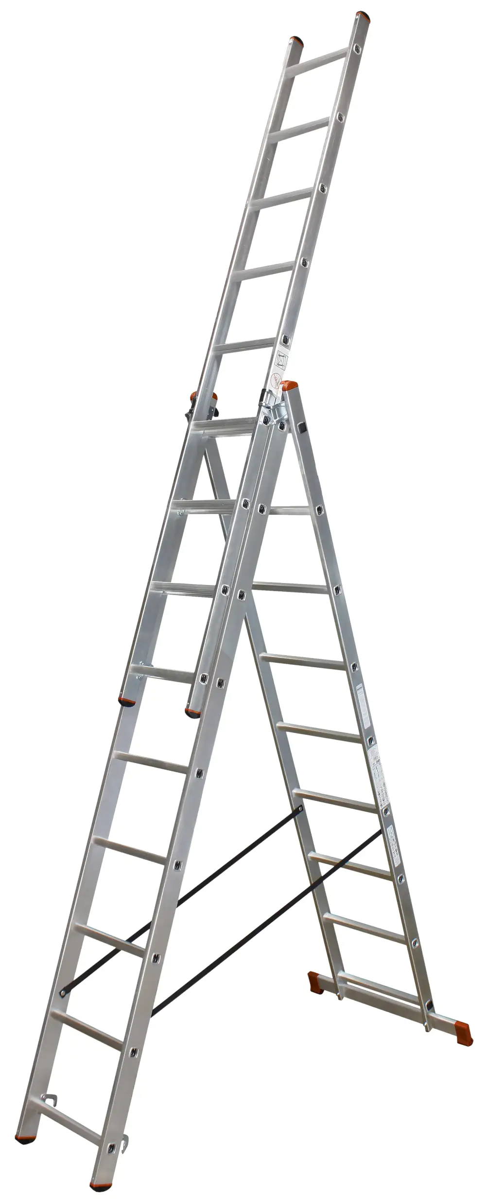 Krause Aluminium-Vielzweckleiter CORDA Globus mit Treppenfunktion 6,20 m