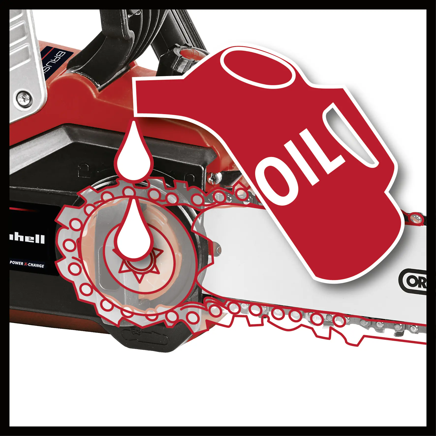 Einhell Akku Kettensäge GP-LC 36/35 Li-Solo