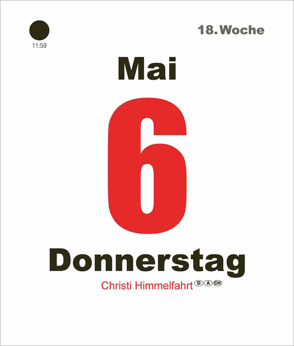 Korsch Kalender Tages-Abreißkalender Mini 2027 
