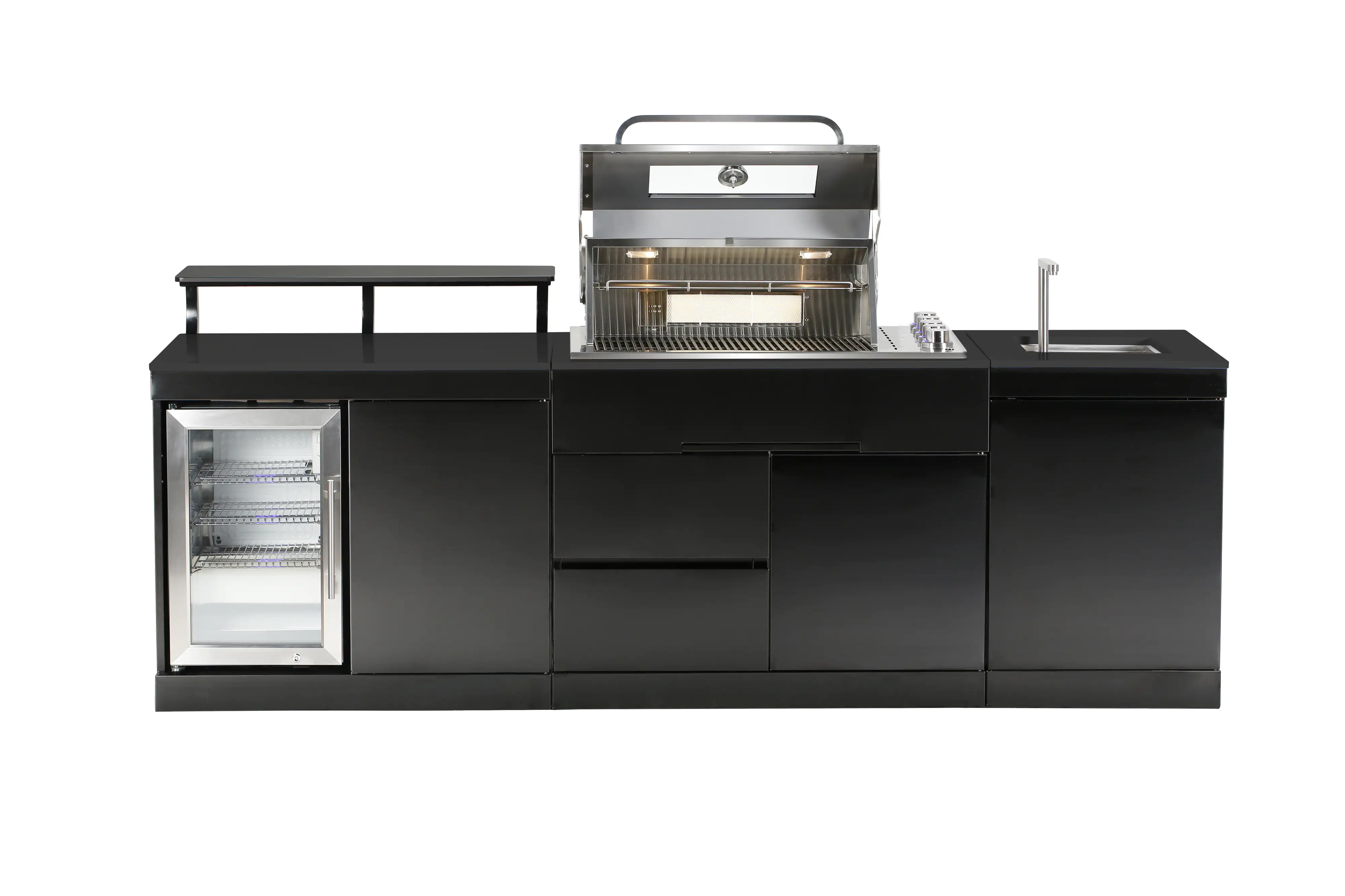 Buschbeck Outdoorküche Brighton inkl. Kühlschrank und Spüle mit Armatur Buschbeck Outdoorküche Brighton inkl. Kühlschrank und Spüle mit Armatur