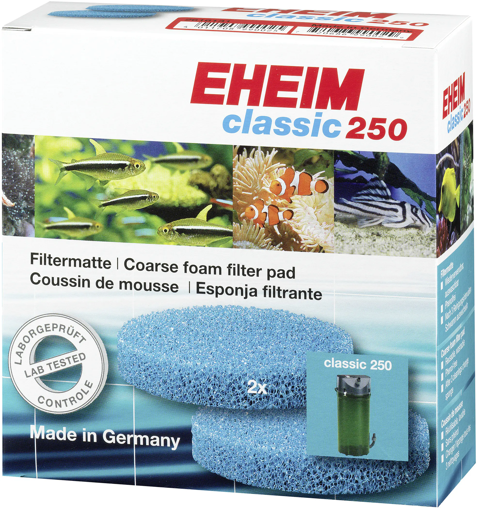 Eheim Filtermatte für Classic 250 2 Stück