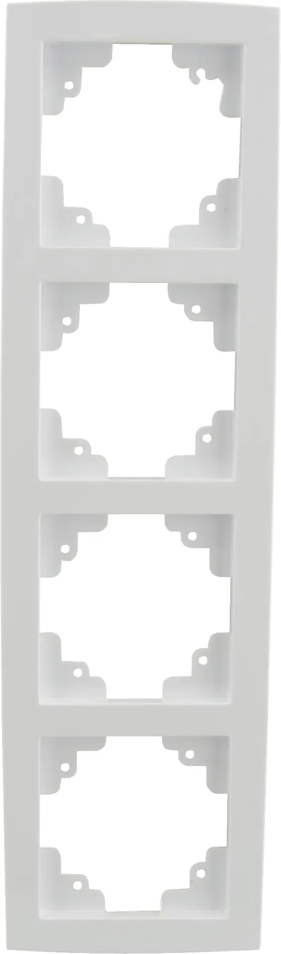 Unitec Abdeckrahmen Melbourne 4-fach ultraweiß Unitec Abdeckrahmen Melbourne 4-fach ultraweiß