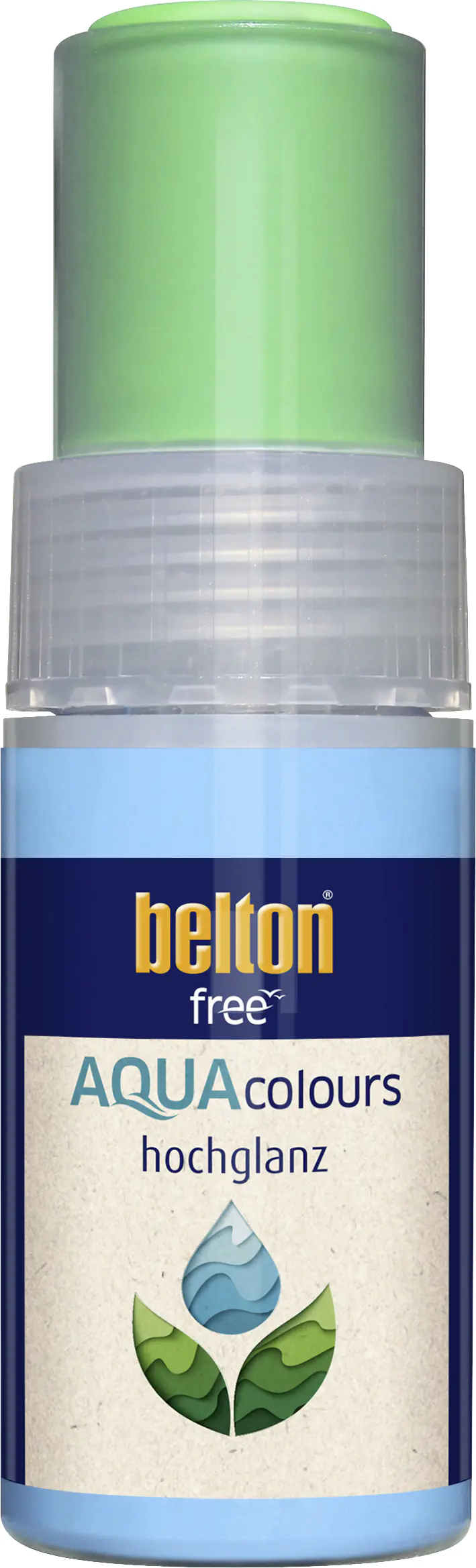 belton free Lackstift AQUAcolours 9 ml ml gelbgrün hochglanz
