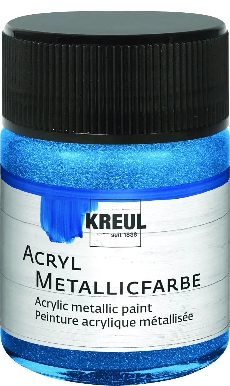 Kreul Acryl Metallicfarbe blau 50 ml