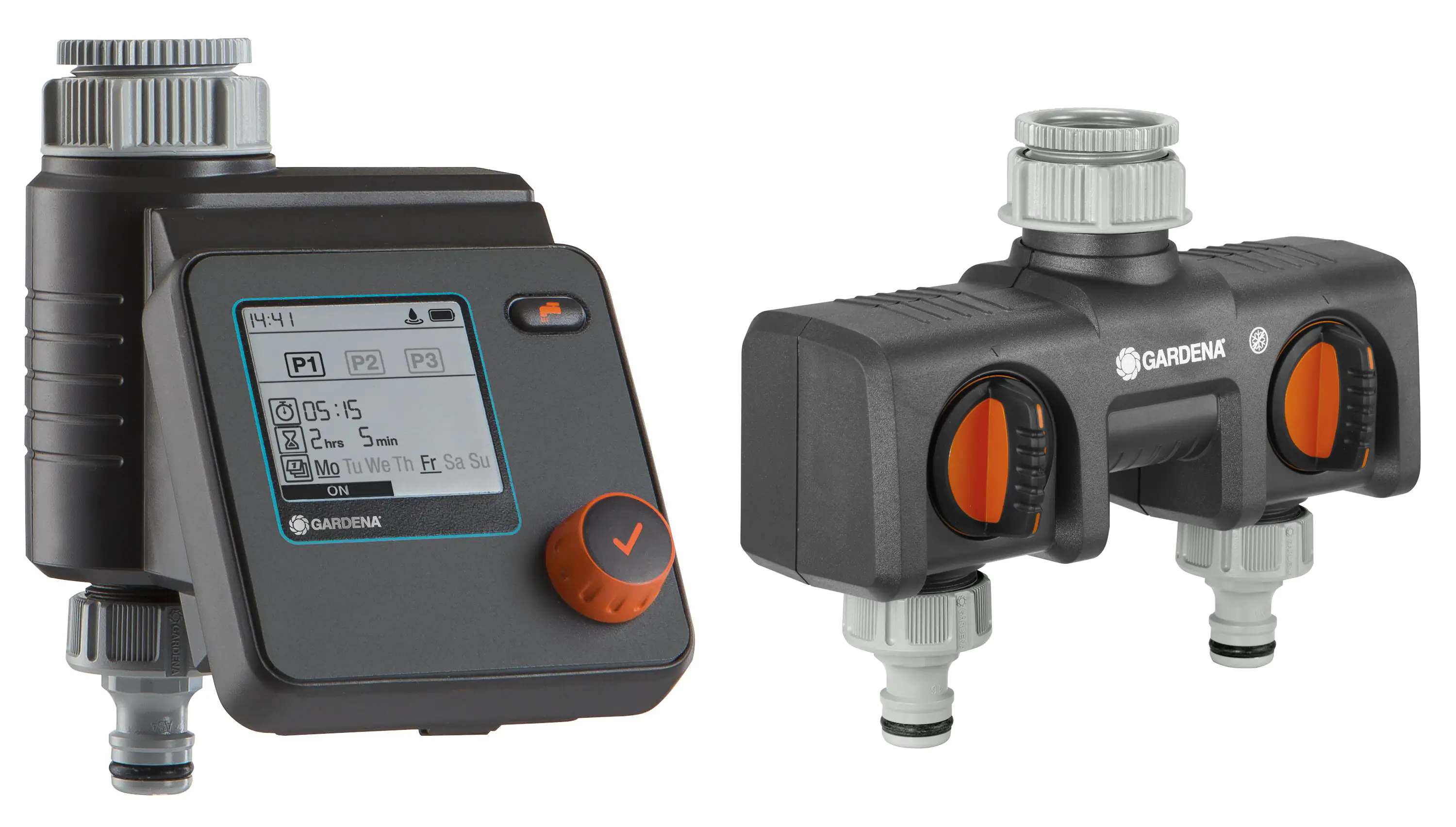 Gardena Bewässerungssteuerung Select & 2 Wege Verteiler