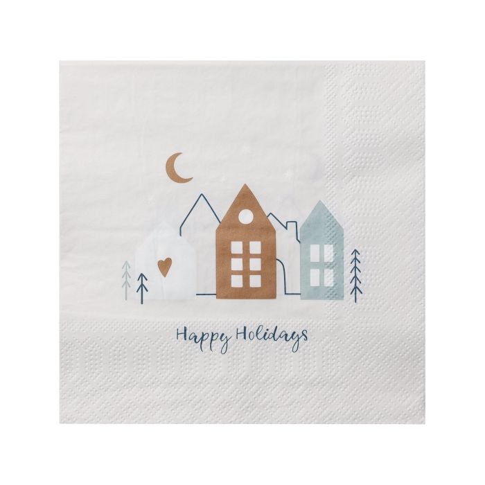 Eglo Servietten Happy Holidays Pasig bunt 16,5 x 16,5 cm - 20er Pack