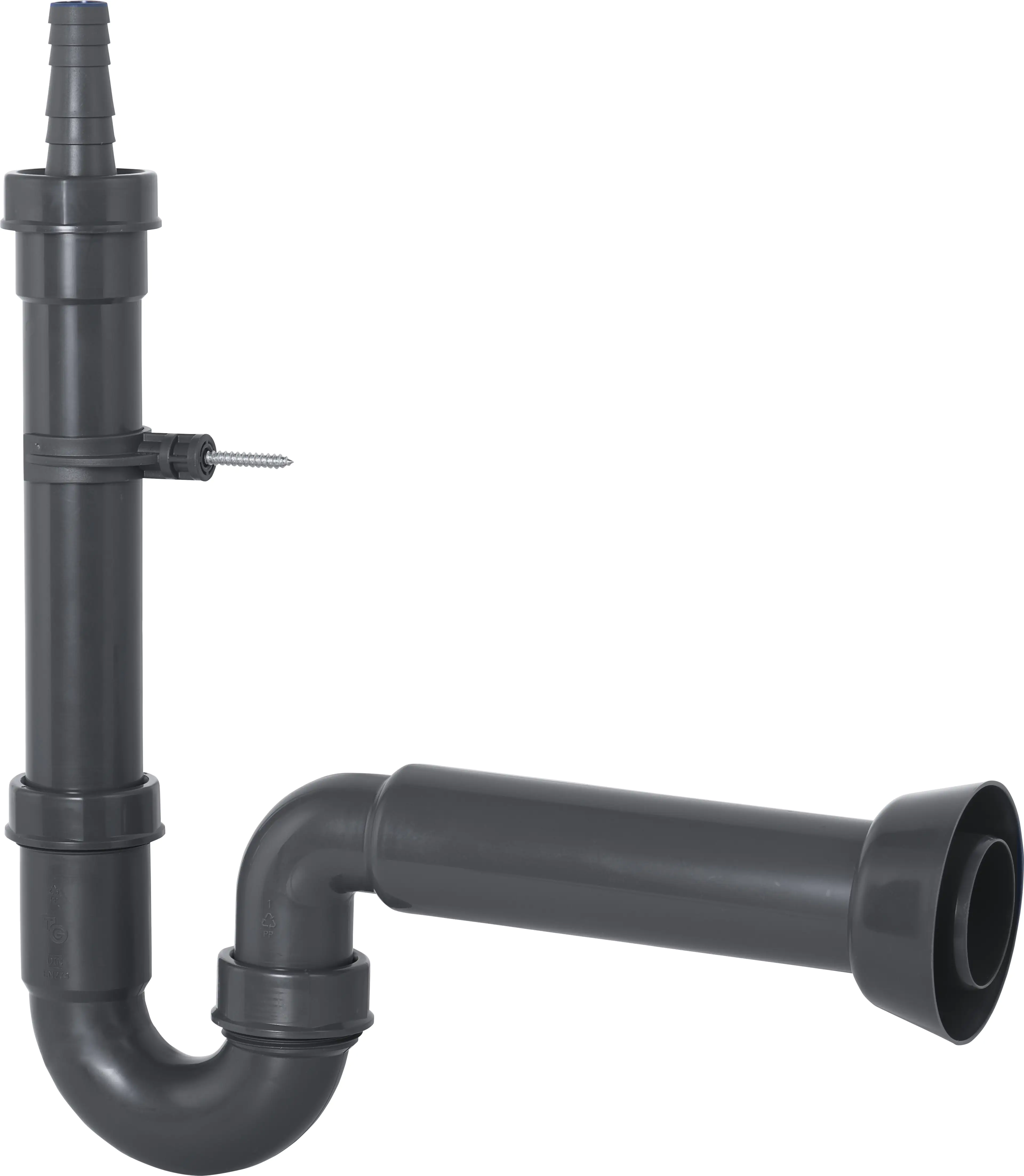 4035300978533 Cornat Maschinen-Röhren-Geruchverschluss Aus Recycling Kunststoff