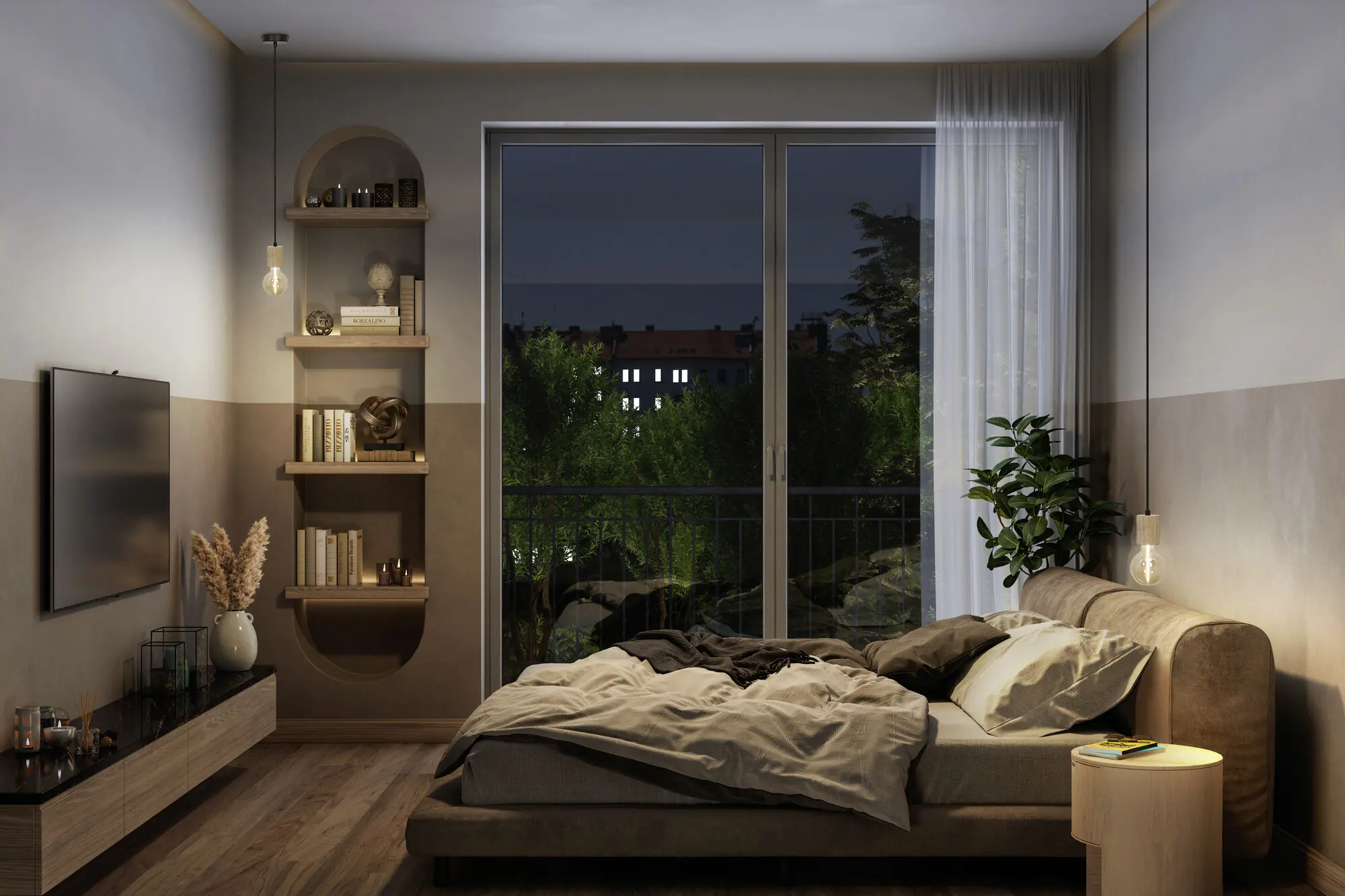 Ledvance Pendelleuchte Holzoptik Pendulum E27 162,5 cm