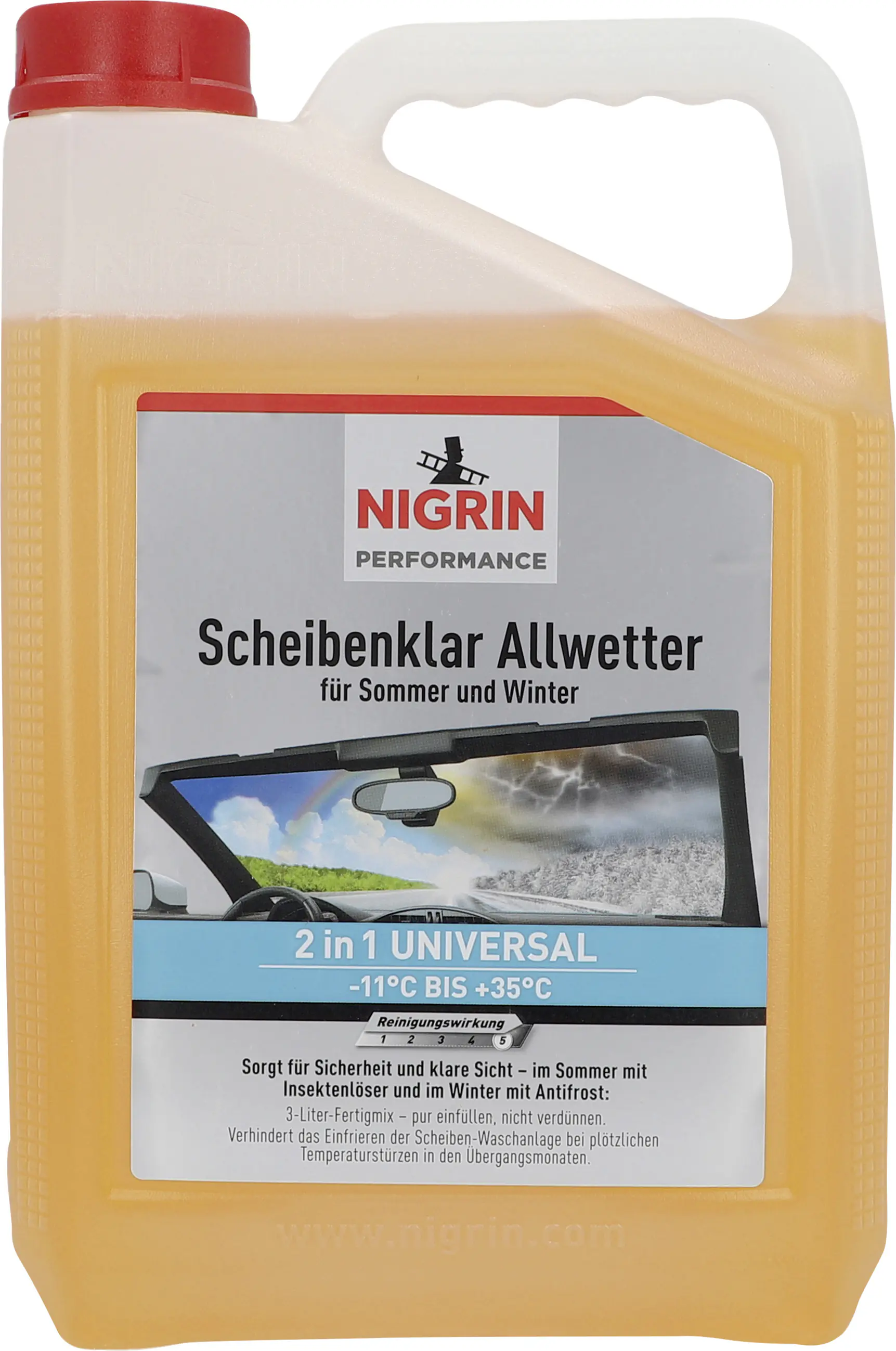 Nigrin Performance Scheibenreiniger Allwetter 2 in 1 -11°C Fertigmix 3 L