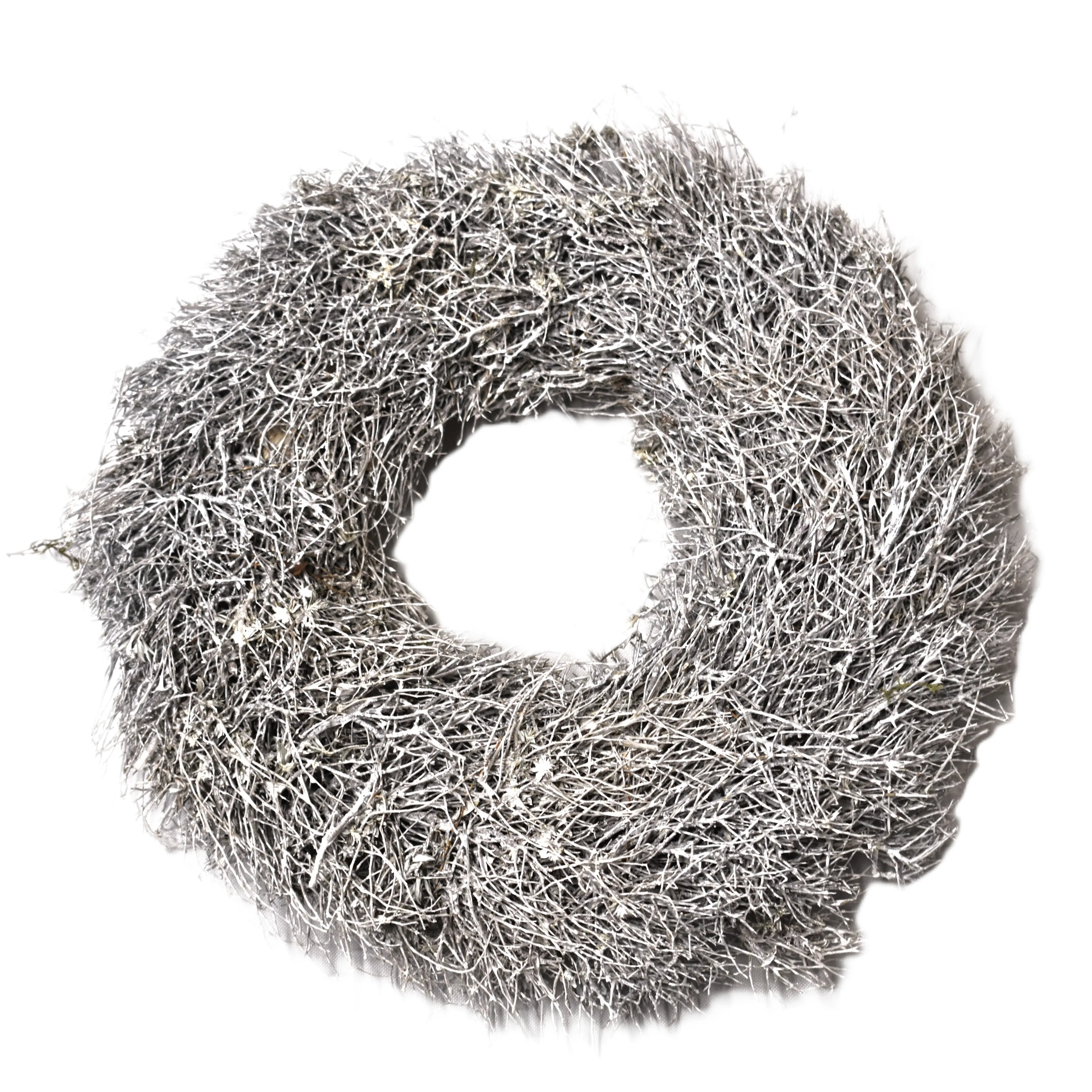 Dekokranz Küstengras Frosted Ø 30 cm grau/weiß