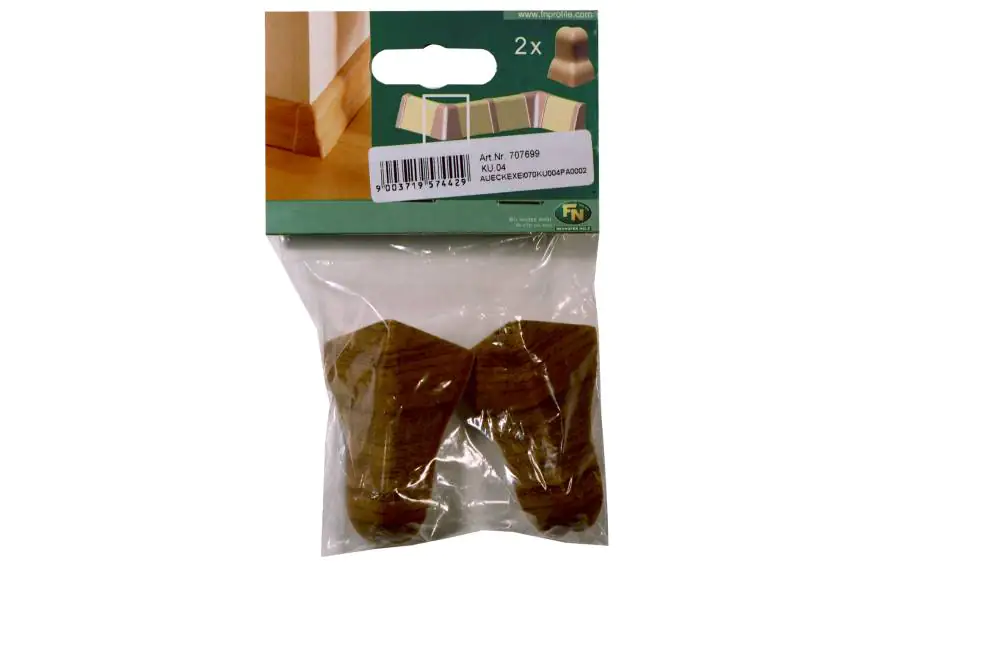 Außeneck für Kunststoffleiste KU.04 Eiche rustikal