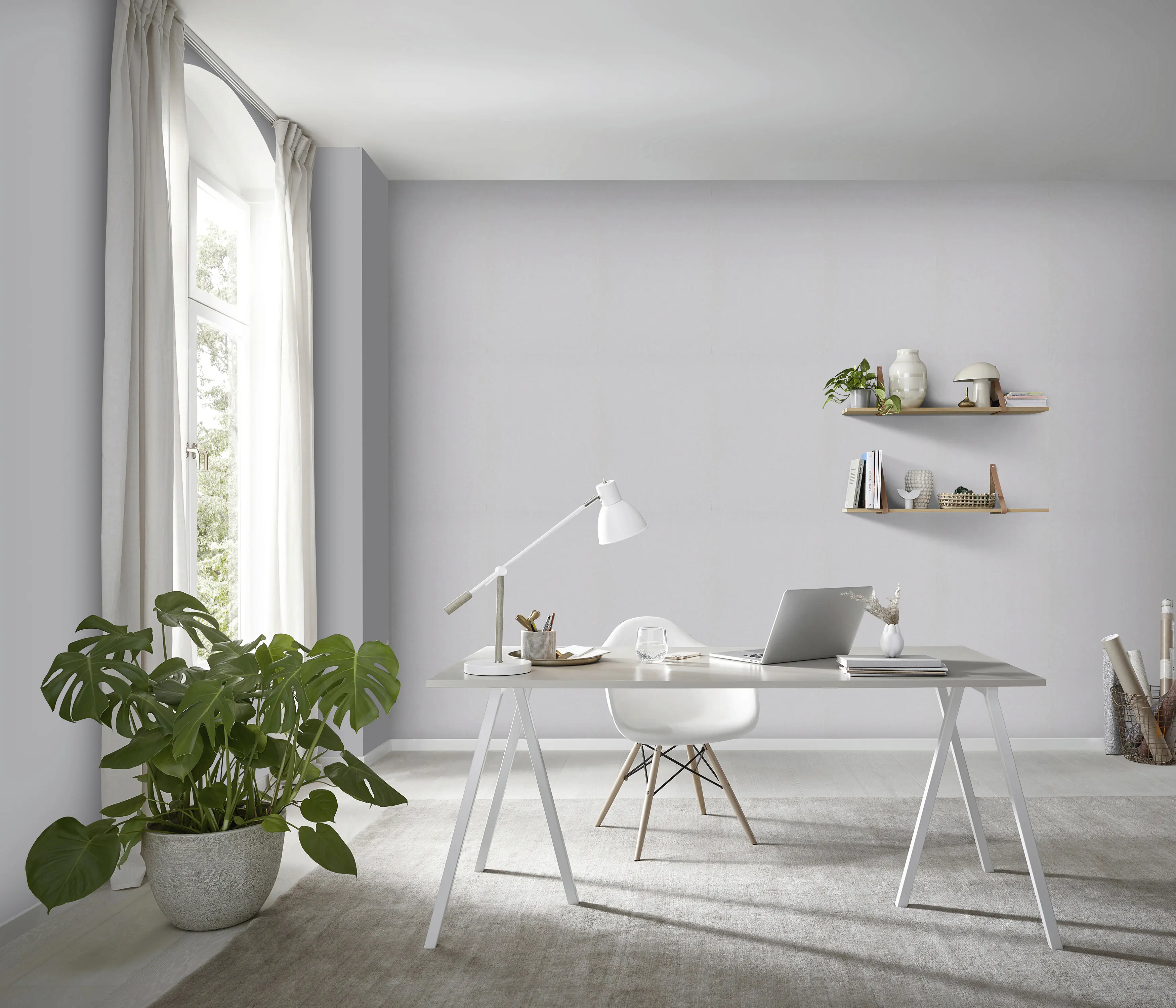 Erismann Vliestapete Uni Spotlight hellgrau 10,05 x 0,53 m