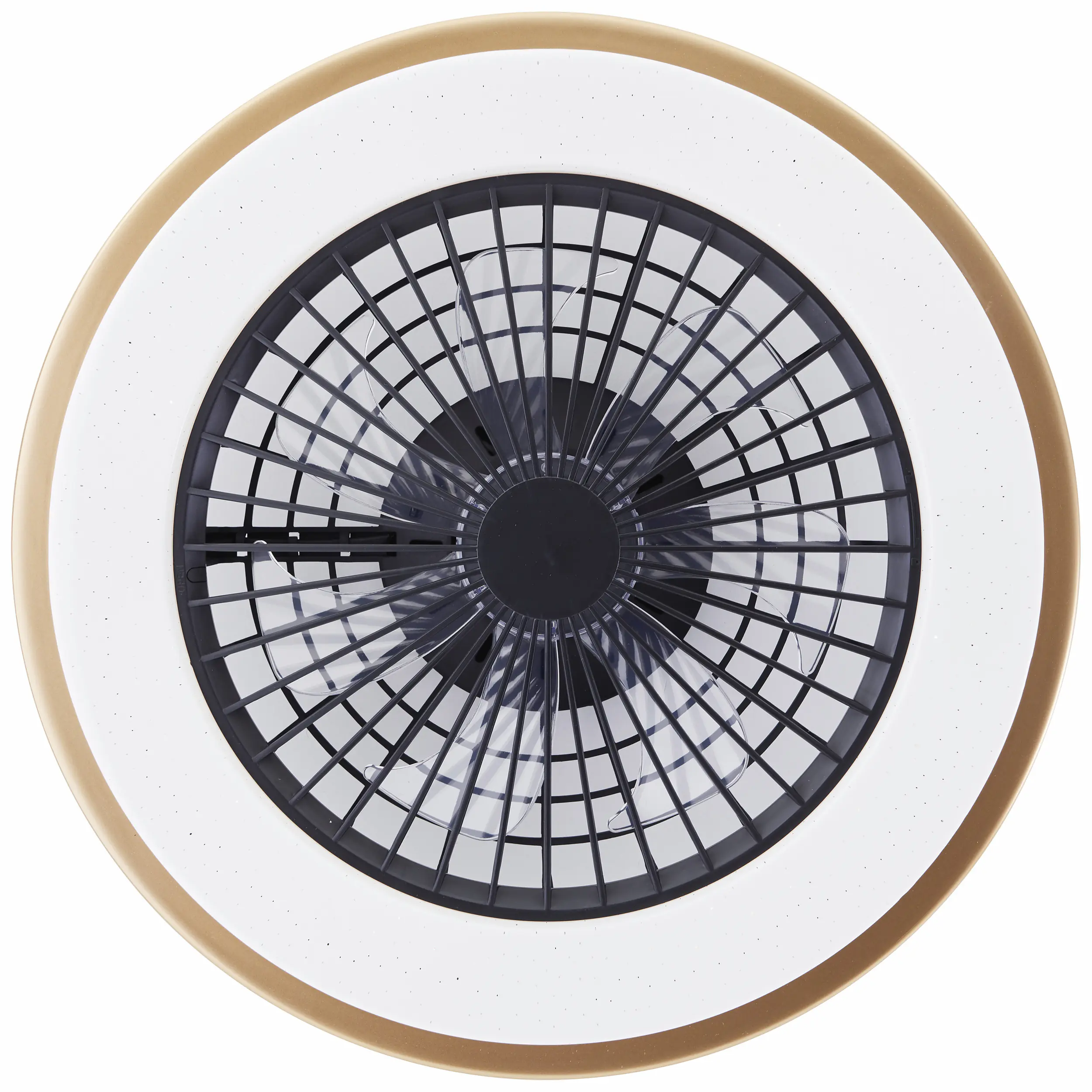 Brilliant LED Deckenleuchte mit Ventilator Slimline Ø 49 cm 40 W gold/schwarz