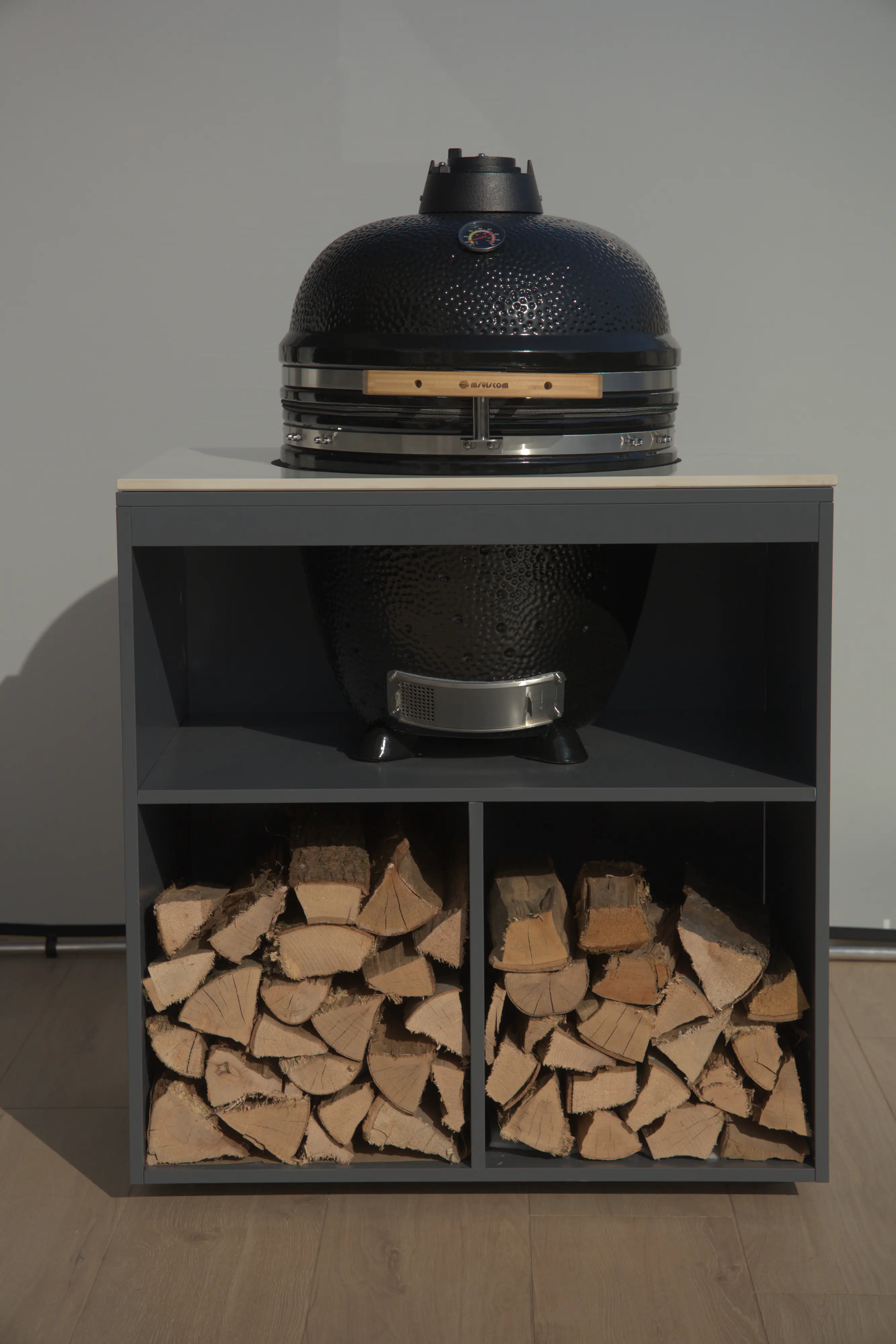 Bellano Living Element für Outdoorküchen inkl. Kamado Grill anthrazit Bellano Living Element für Outdoorküchen inkl. Kamado Grill anthrazit