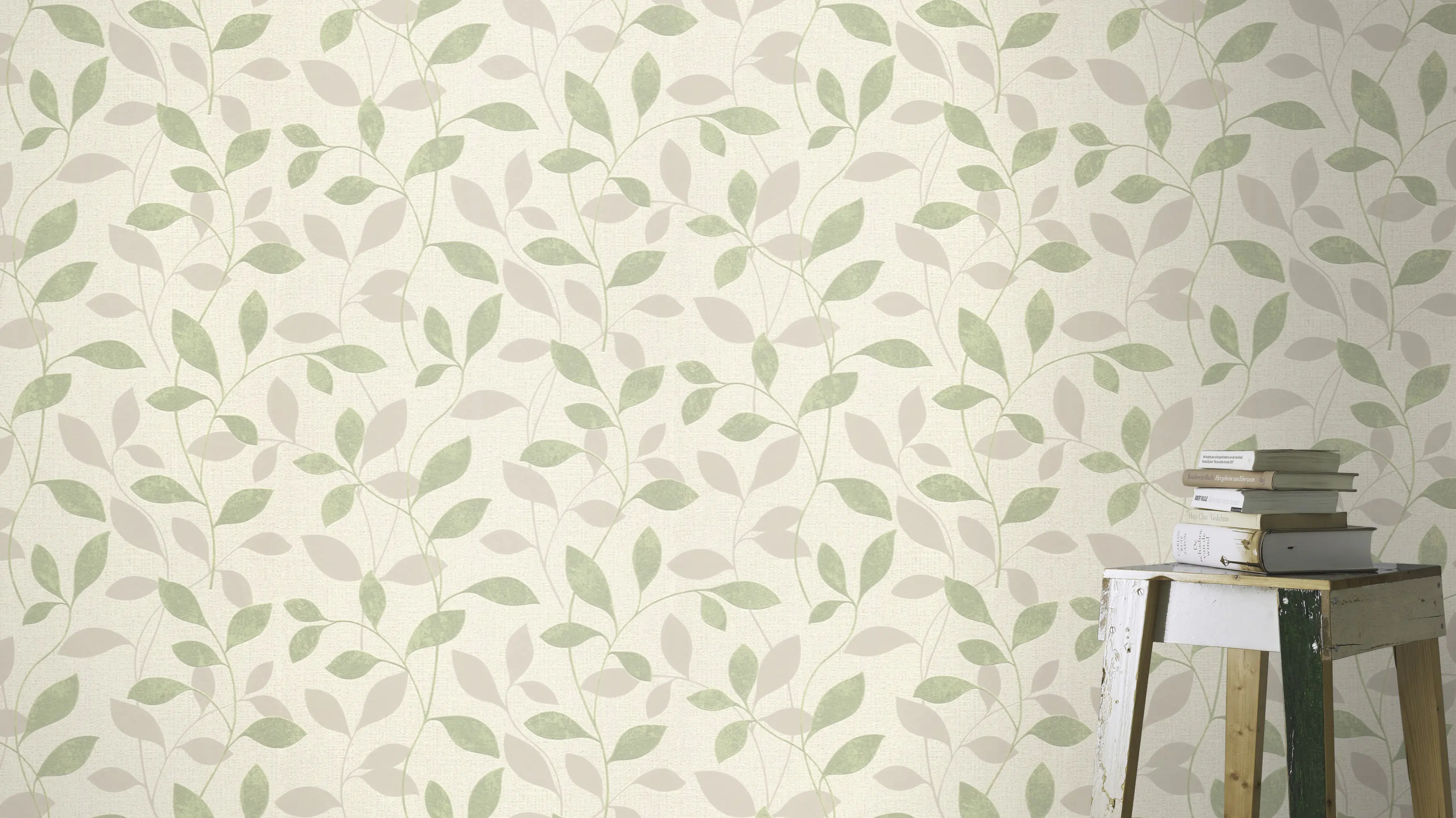 Rasch Vliestapete 639834 Andy Wand blumen grün 10,05 x 0,53 m