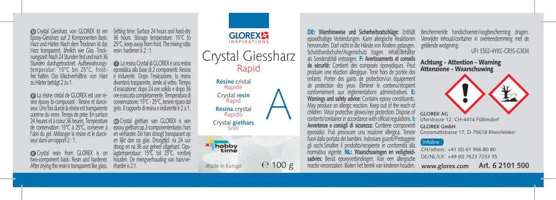 Glorex Crystal-Giessharz 150 g Glorex Crystal-Giessharz 150 g