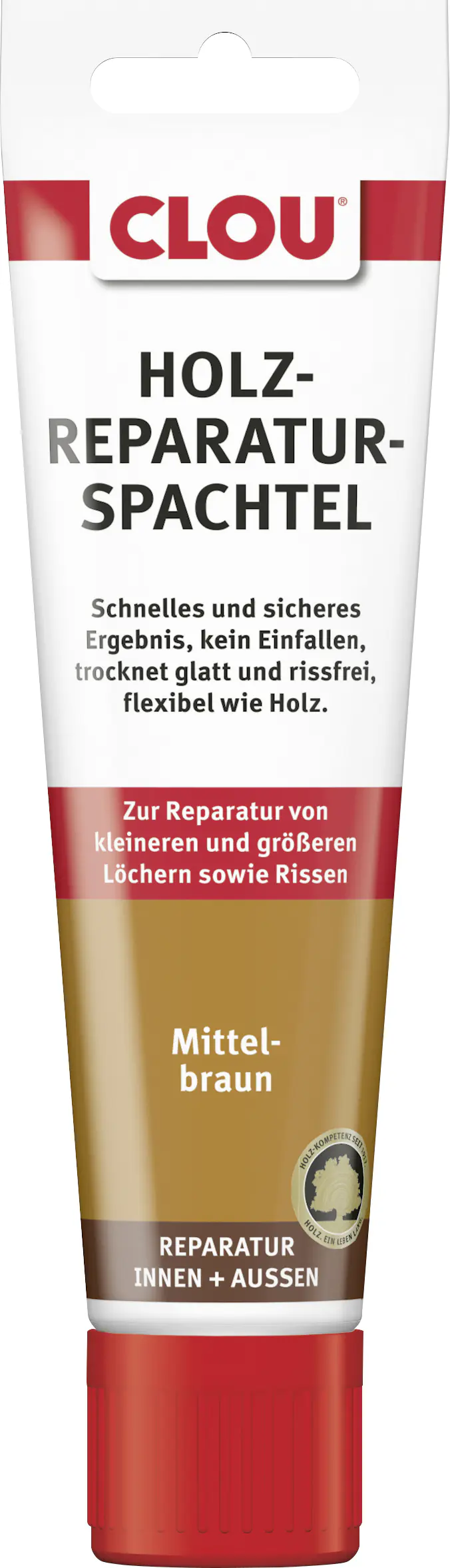 Clou Holzreparatur-Spachtel 55 g mittelbraun