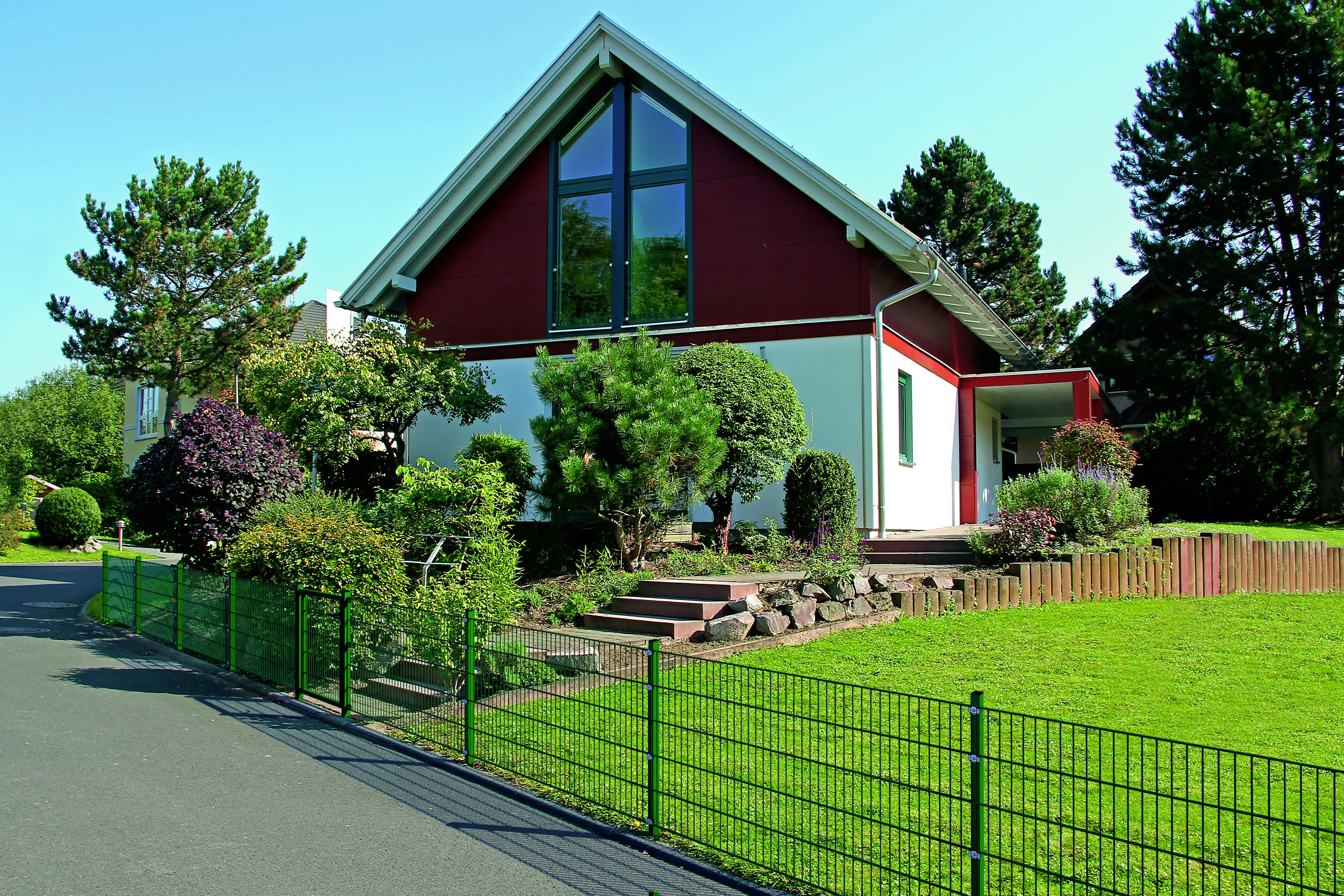 Alberts Zaunpfosten inkl. Klemmlasche 175 cm 60 x 40 mm grün