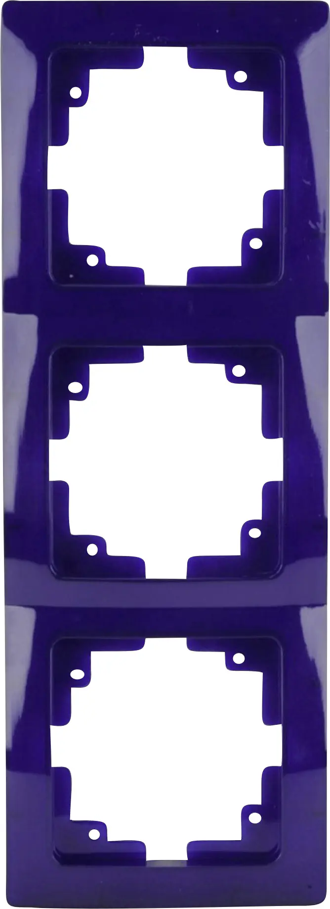 Unitec Abdeckrahmen Monaco 3-fach blau