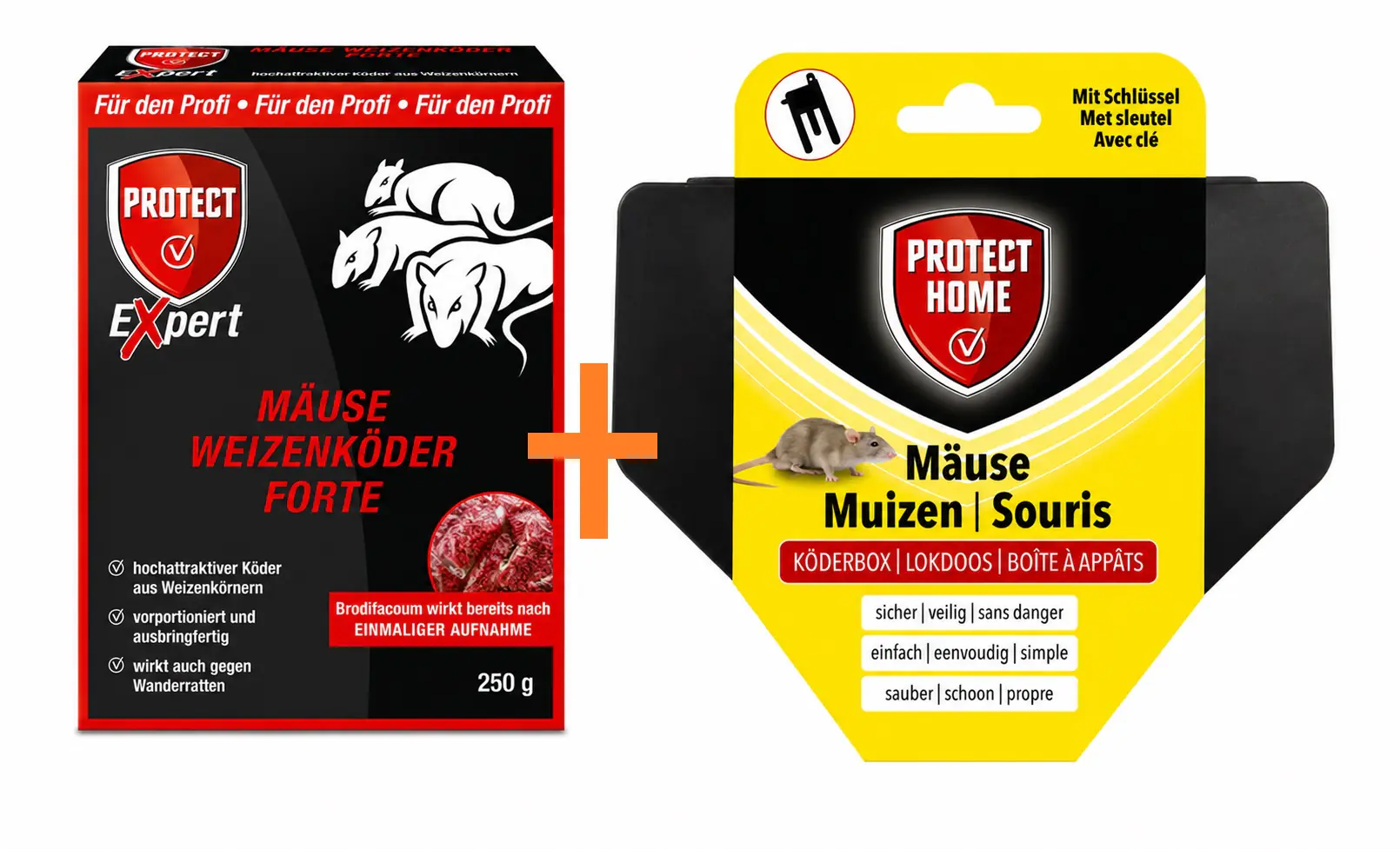 Protect Expert Mäuse Weizenköder Forte 250 g inkl. Köderbox
