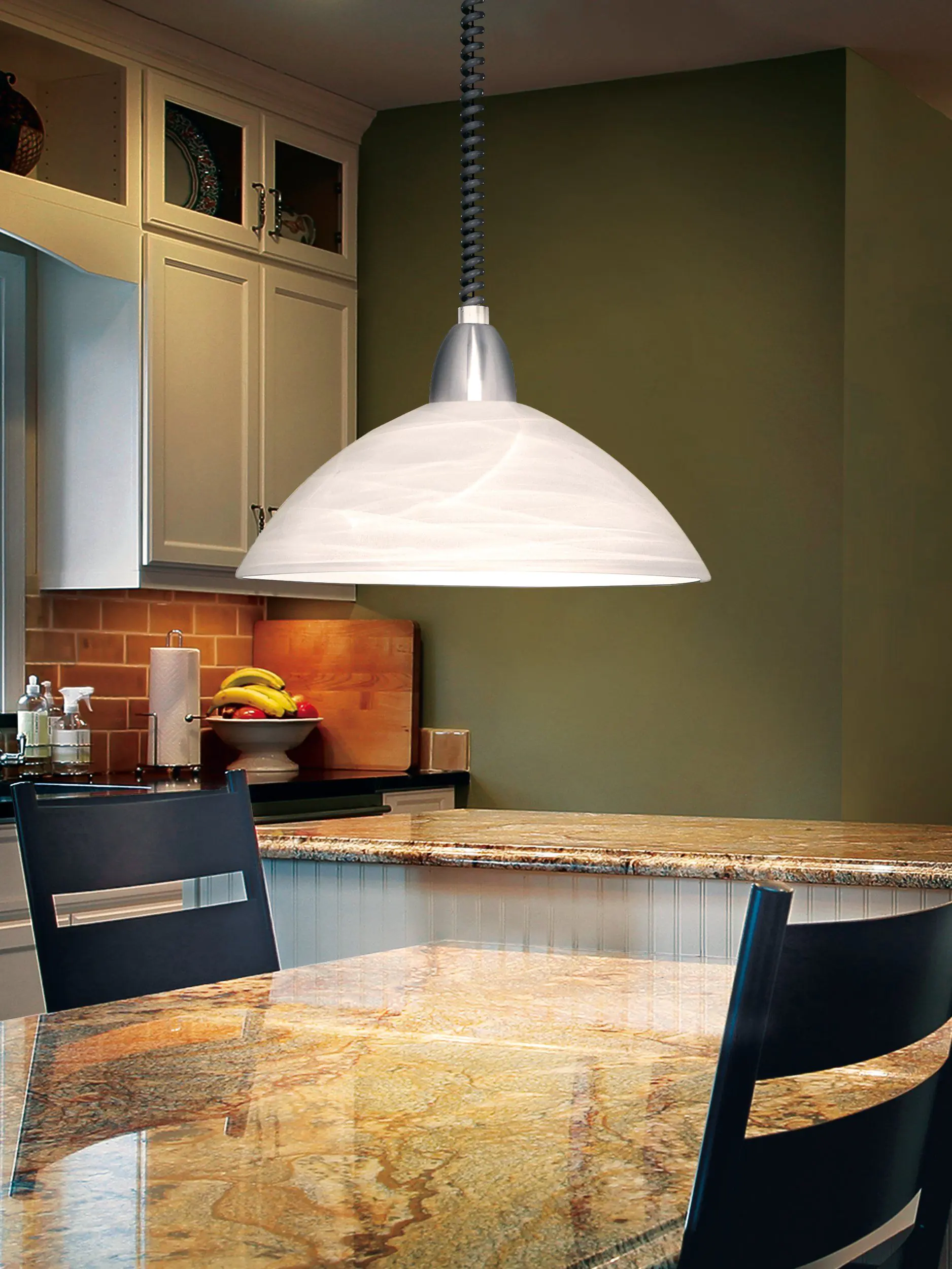 Eglo Pendelleuchte Lord 2 weiß grau 36 x 110 cm E27 Eglo Pendelleuchte Lord 2 weiß grau 36 x 110 cm E27