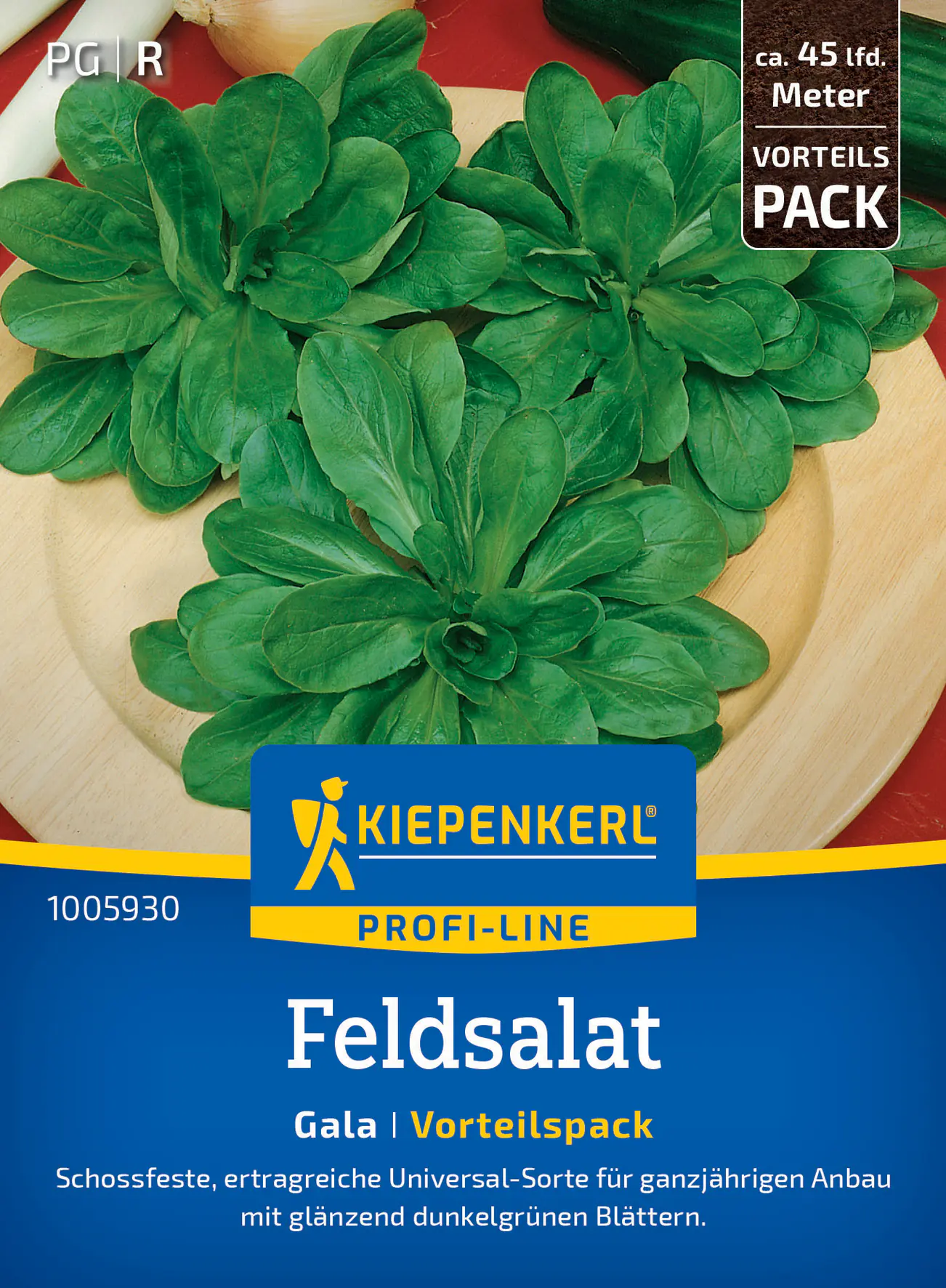 Kiepenkerl Profi-Line Saatgut Feldsalat Gala Vorteilspackung für ca. 4 – 7,5 m²