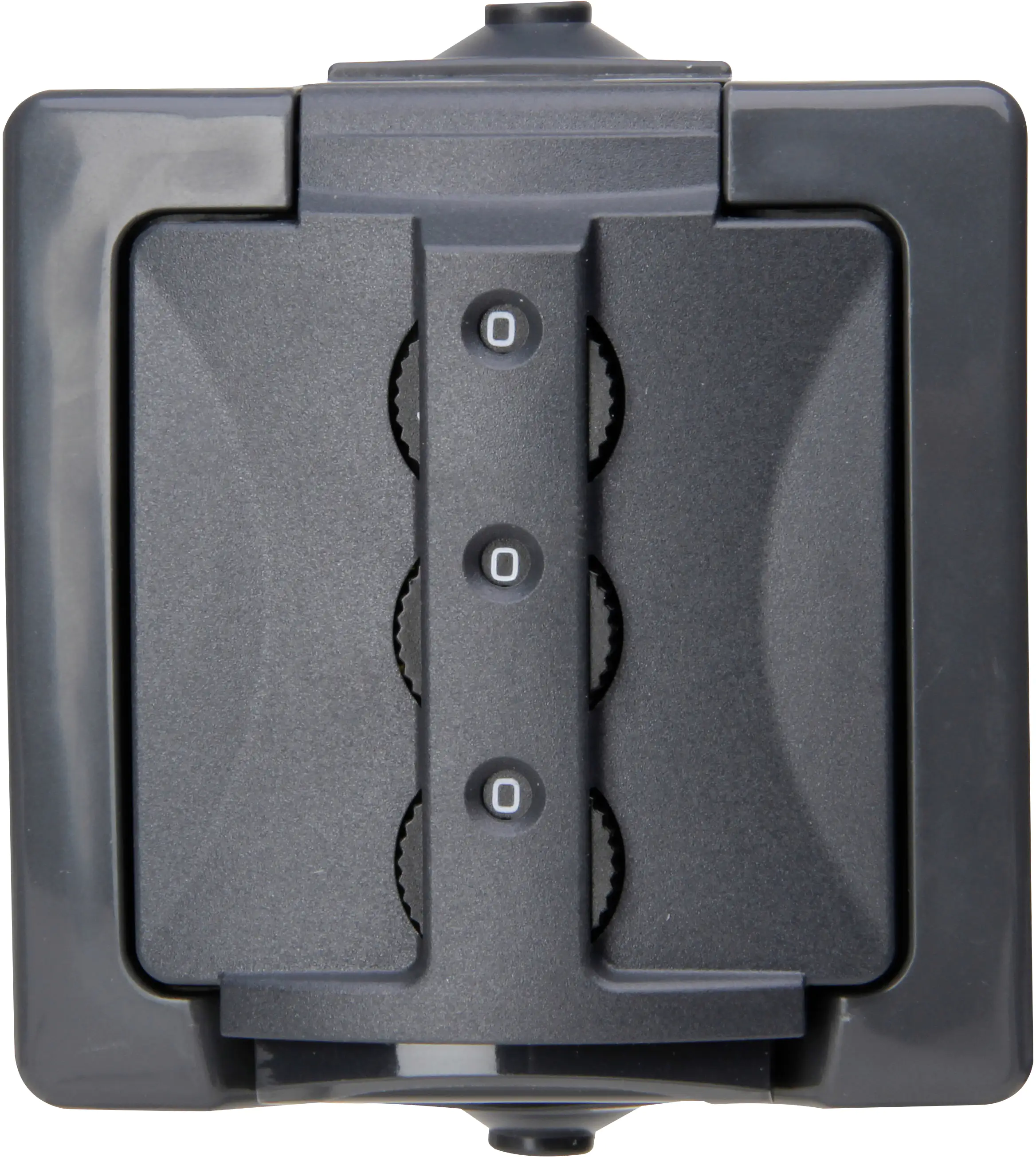 Kopp Zahlenschlosssteckdose mit Klappdeckel Nautic, anthrazit, 955015016 Kopp Zahlenschlosssteckdose mit Klappdeckel Nautic, anthrazit, 955015016